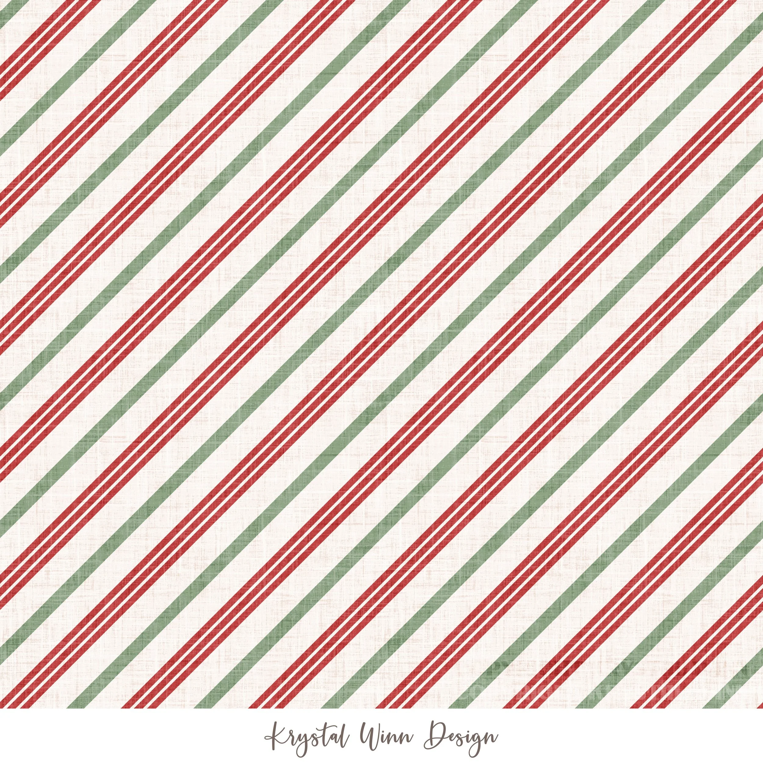 Christmas Cookie Candy Cane Stripe Multi.jpg