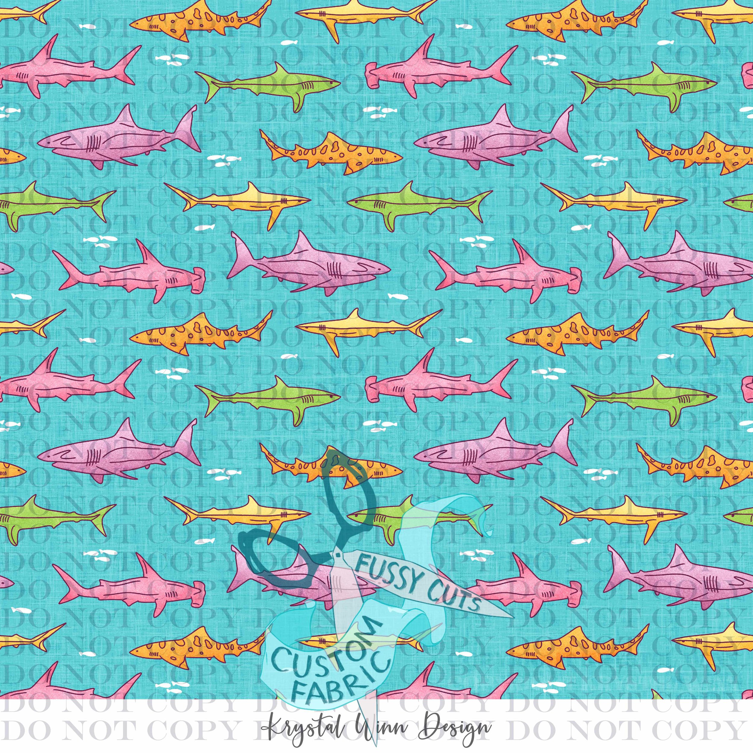Purrmaids and Pirates- Sharks Aqua.jpg