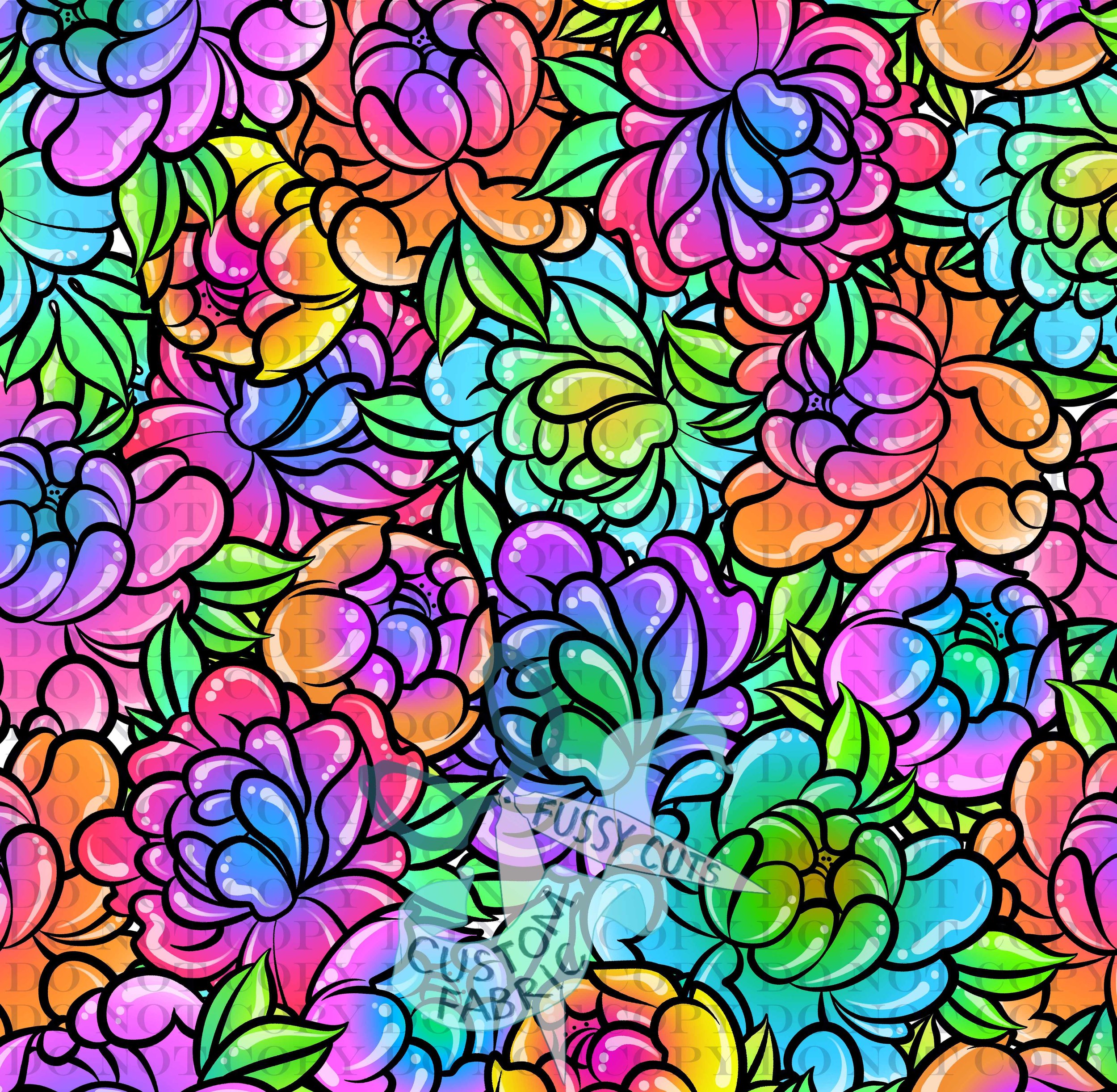 Neon Jelly Florals