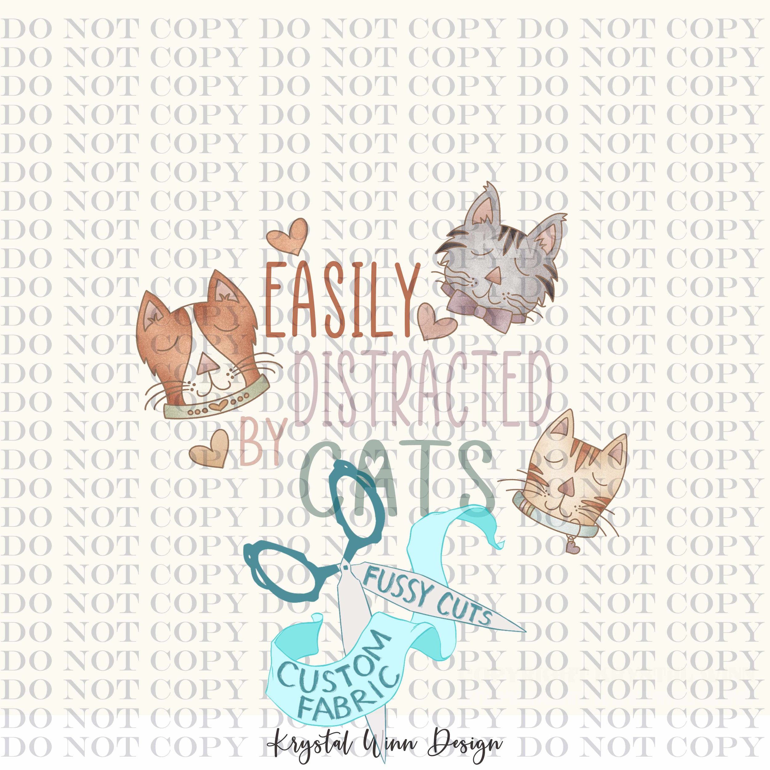 Kitty Love Panel- Easily Distracted by Cats.jpg
