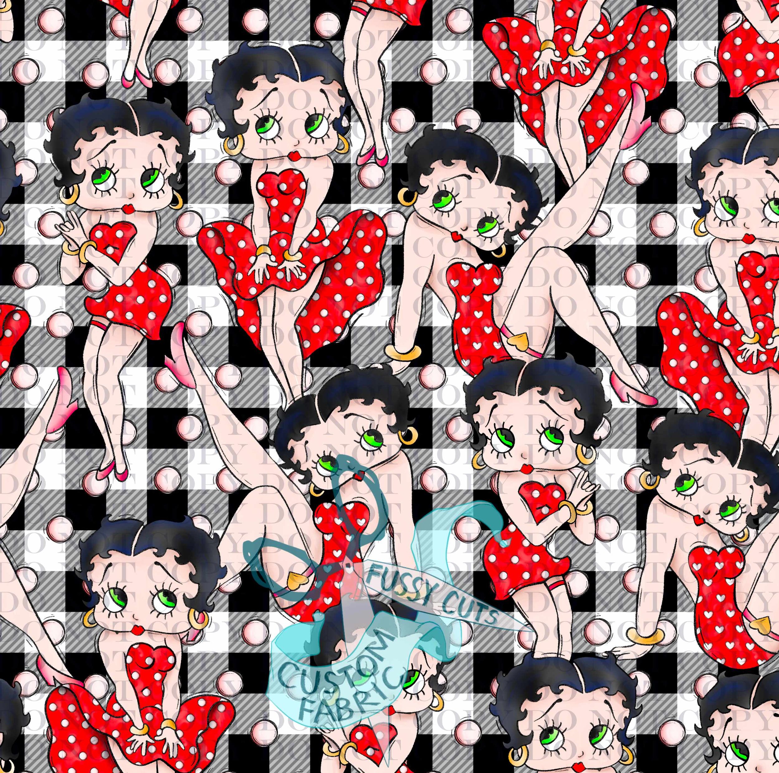 Betty black gingham dots large scale.jpg