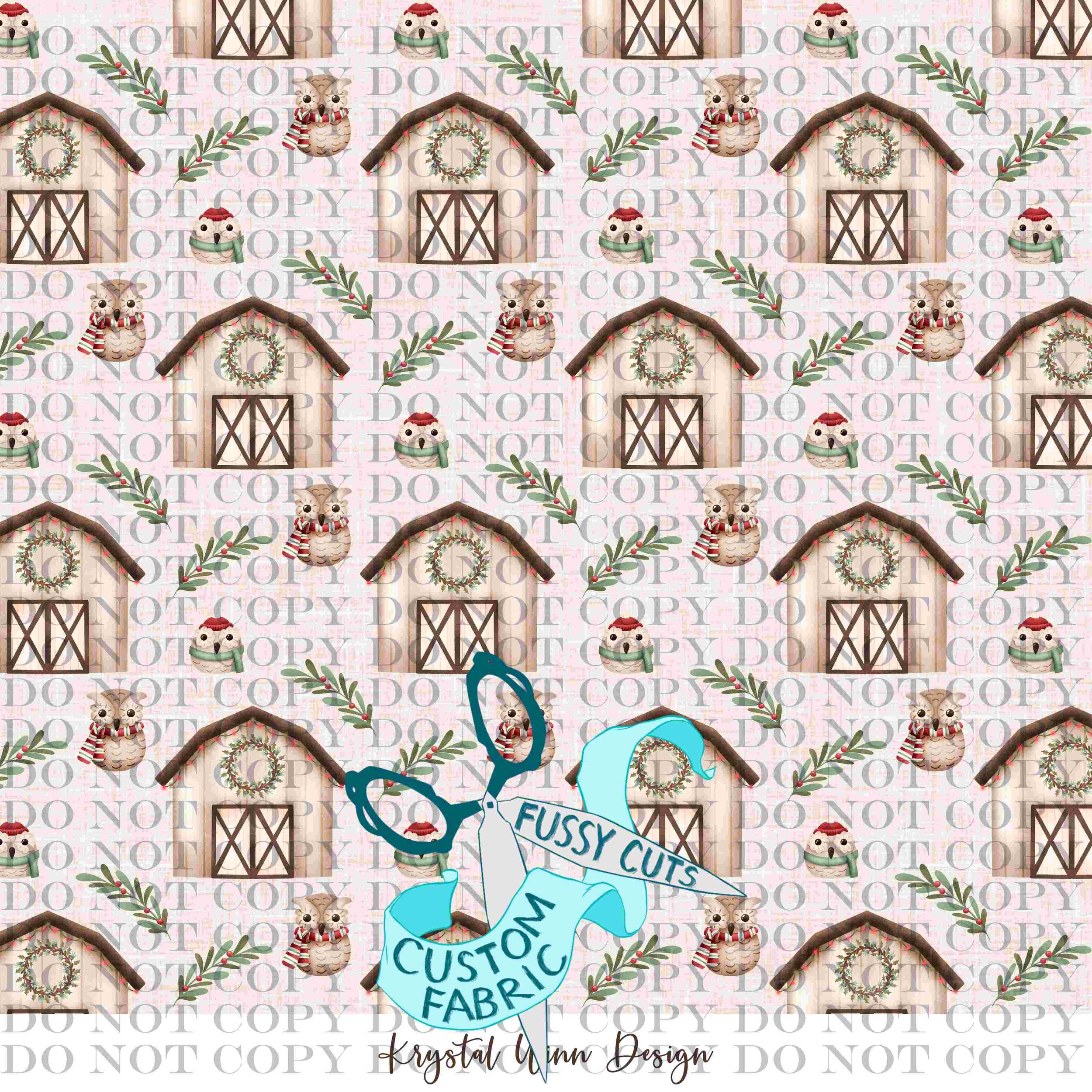 Home For Christmas Barn Owls Cream.jpg