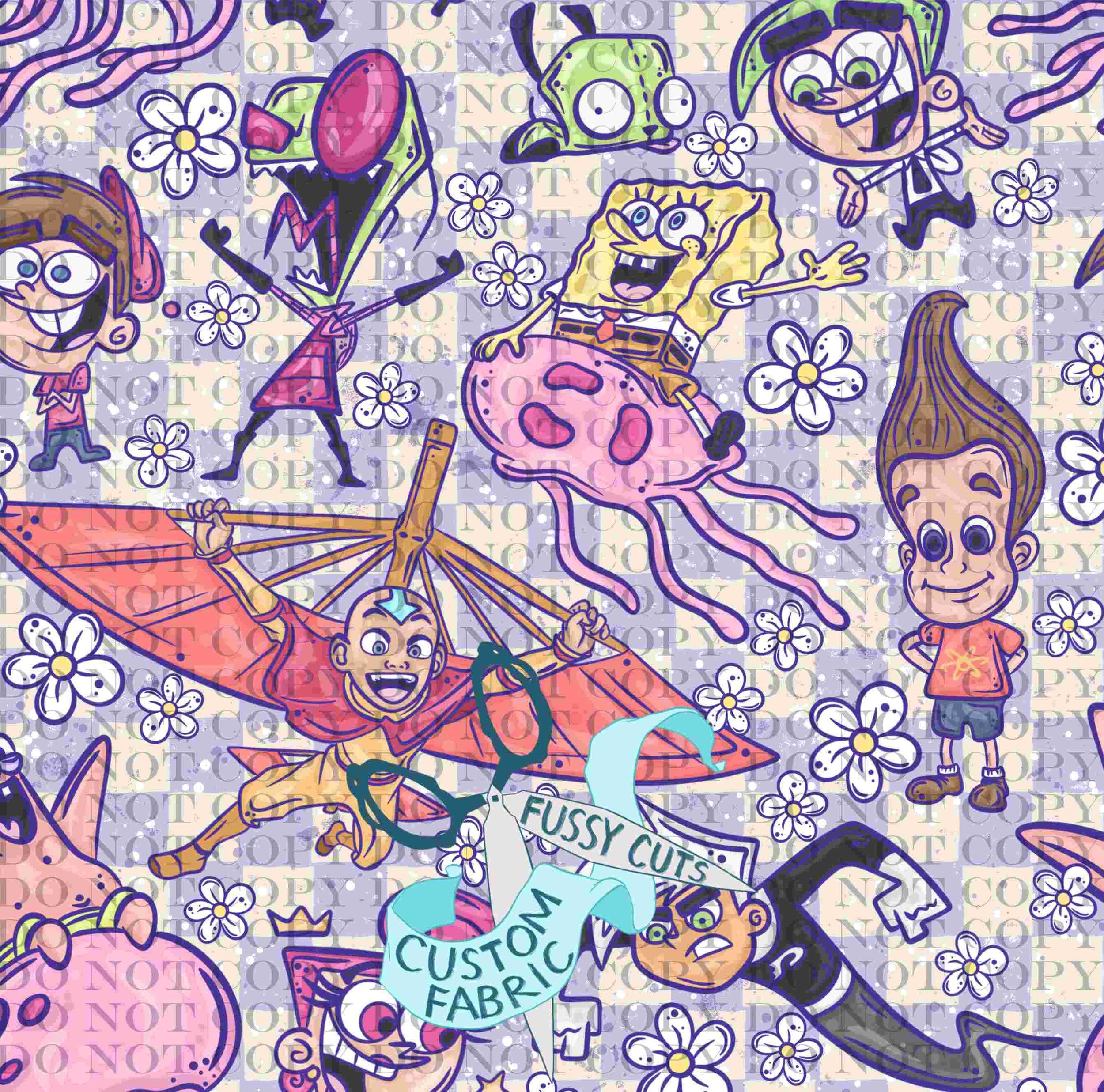 Nostalgic_Cartoons_FLORAL purple checks .jpg