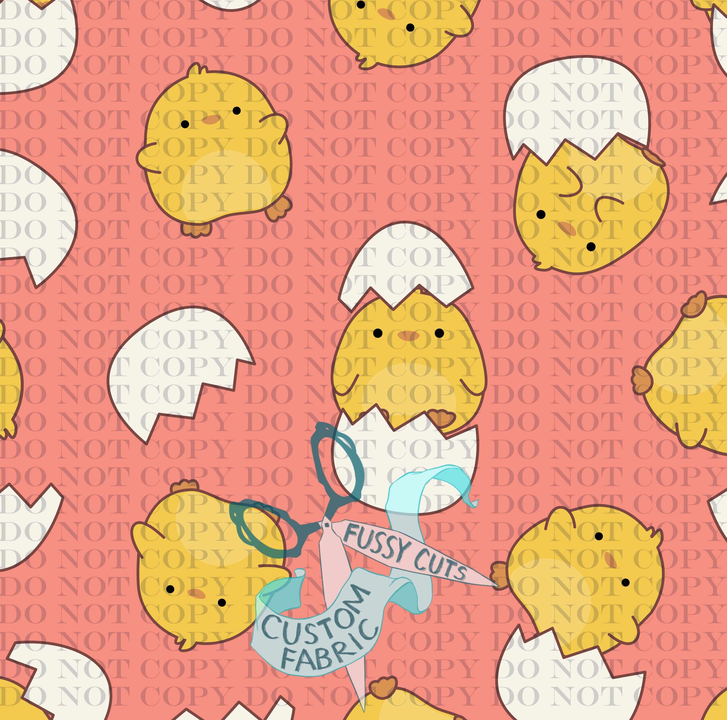 tossed easter chicks in coral.jpg