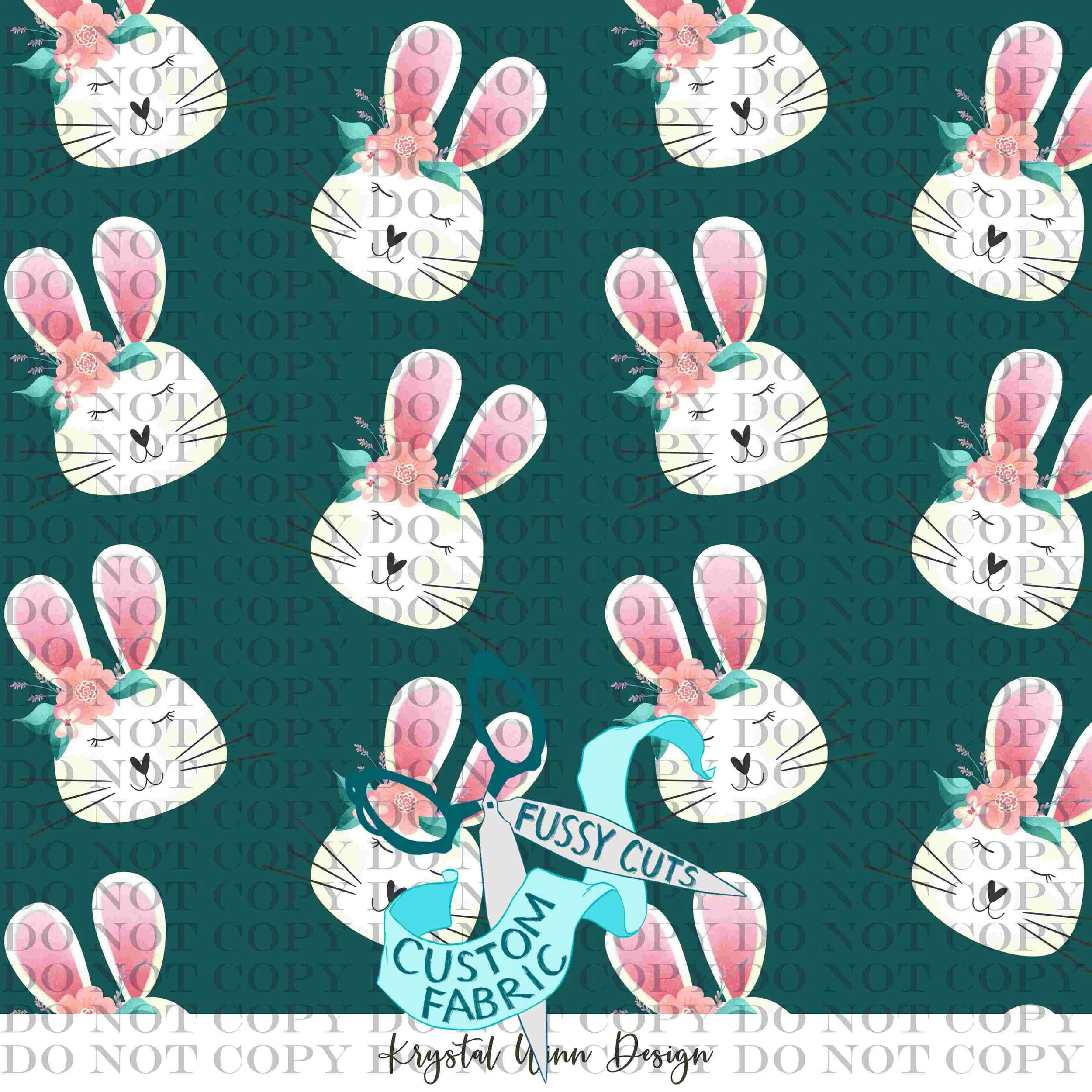 -Hoppy Easter Honey Bunny Teal.jpg