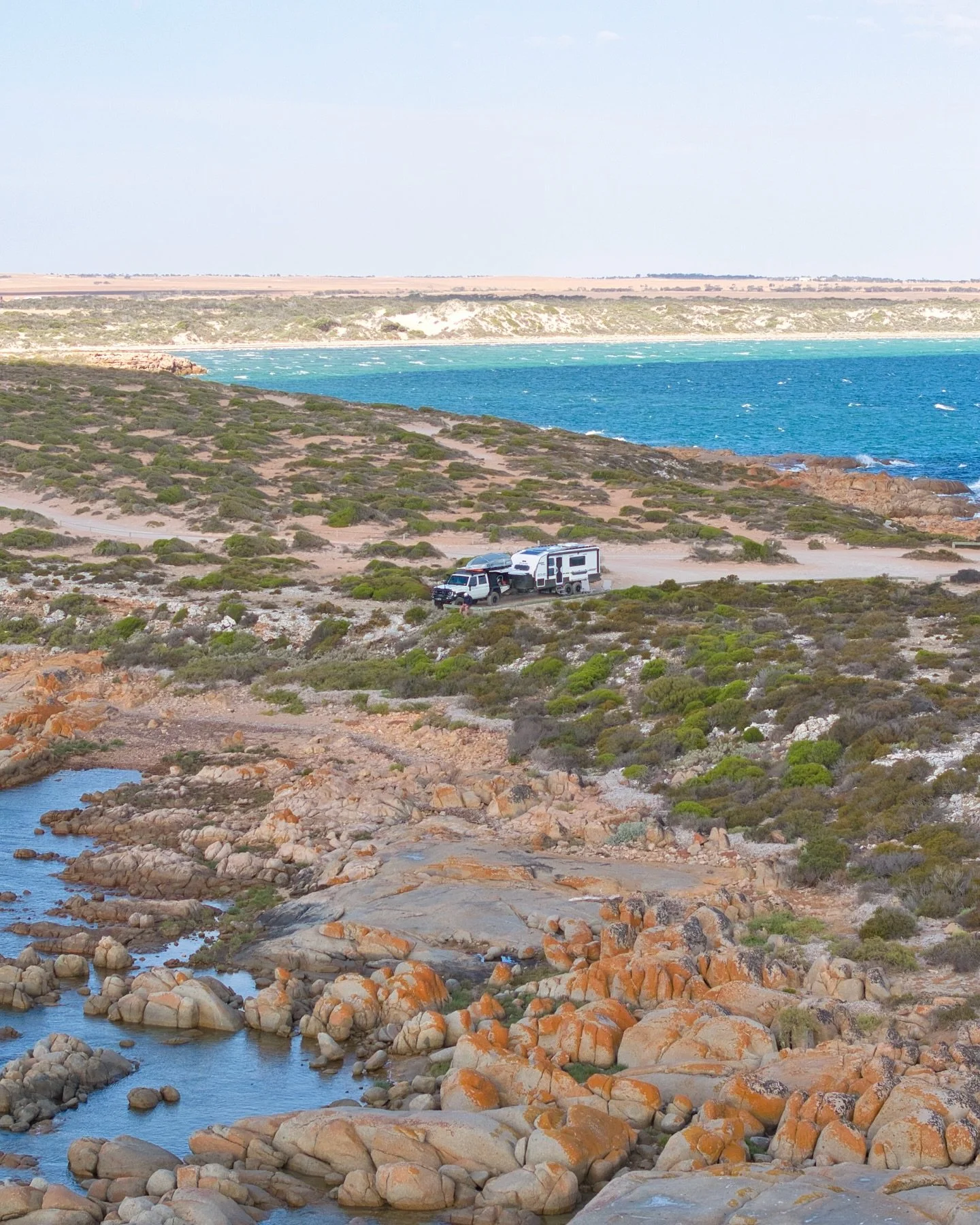 Well this was a stunning camp we found just south of Ceduna!

📍Wittelbee Conservation Park Campground
💰&nbsp;$14.90/night per vehicle
2WD and 4WD accessible. No facilities but beautiful views from every site 👌🏼

An awesome spot to camp for a few 