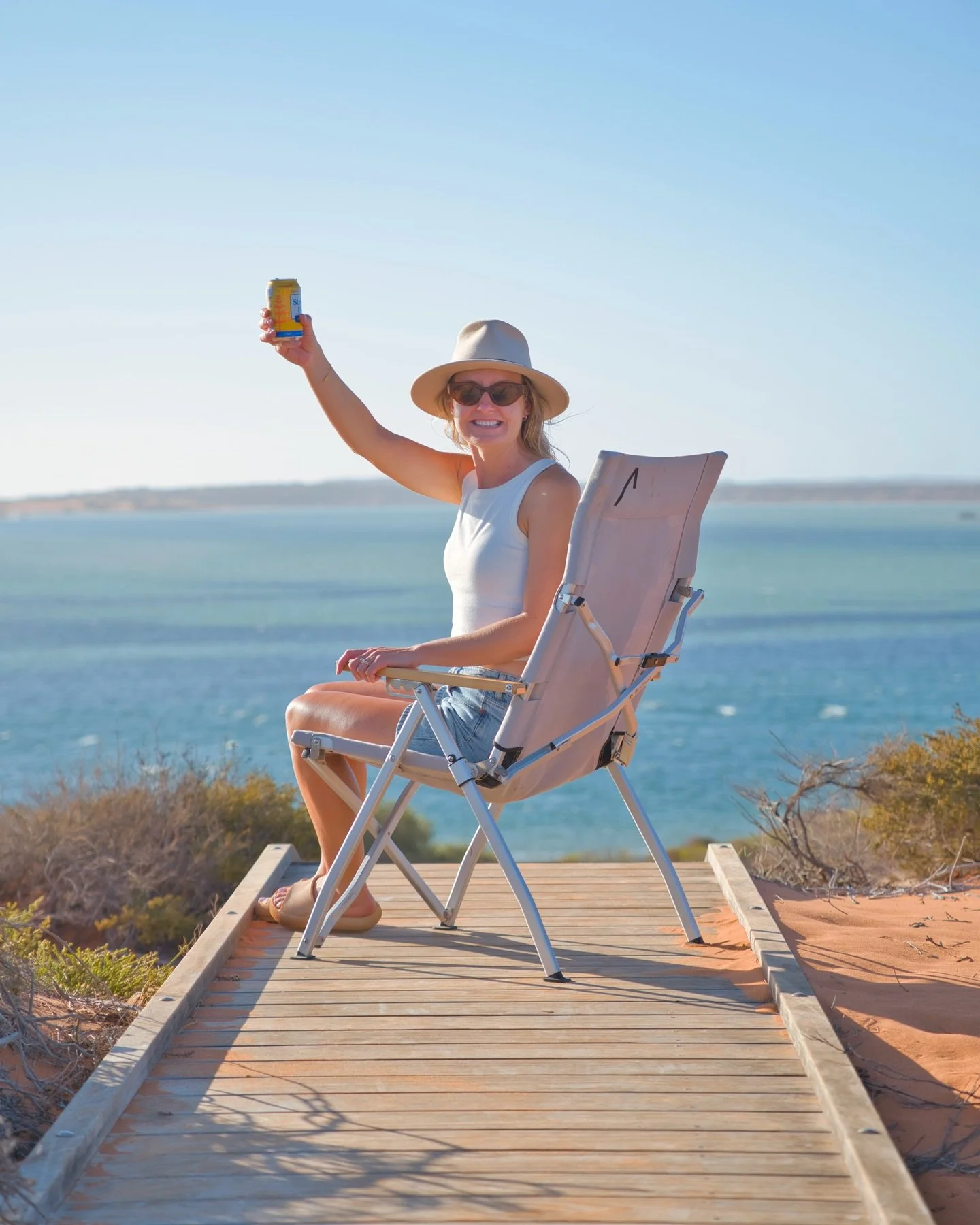 There&rsquo;s no shortage of views at Big Lagoon Campground! 

Brekky views on the deck, morning workouts before it gets too hot, and finishing the day with beers at the sunset lookout.

Our @stratus.outdoors gear looking pretty good too 😉 (and you 