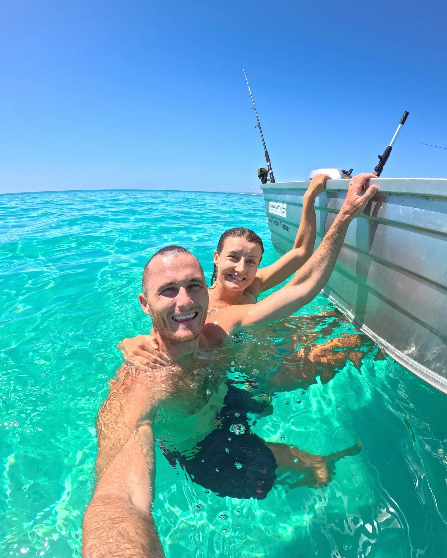 This is peak living 🙌🏼

Boating, fishing and beach camping in absolute paradise with lifelong mates. 

New episode from the end of our time on the Ningaloo is live on Youtube now 🎥