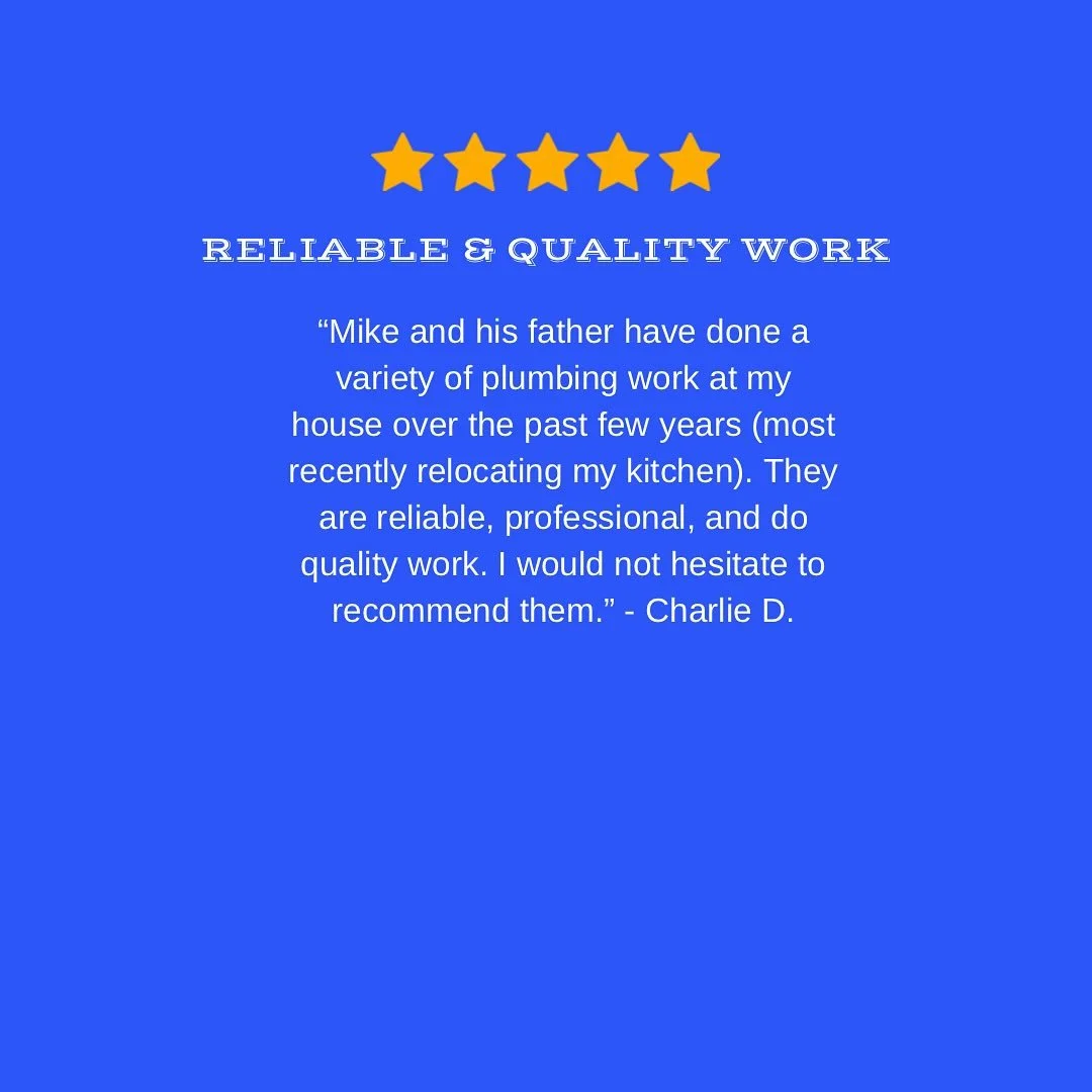 Thanks to Charlie for being a repeat customer!! 💙

high quality work is so important because it saves customers time + money in the long run

we guarantee to provide superior work every time we come to your home for a service! 👨🏼&zwj;🔧🪠 

#massp