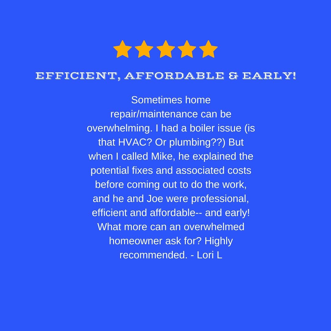 it&rsquo;s true, home repairs and maintenance can sometimes feel overwhelming, so we do our part by communicating clearly, providing upfront solutions and costs💰, and showing up on time (or even early!). ⏰

Thank you, Lori! We are happy to hear we c