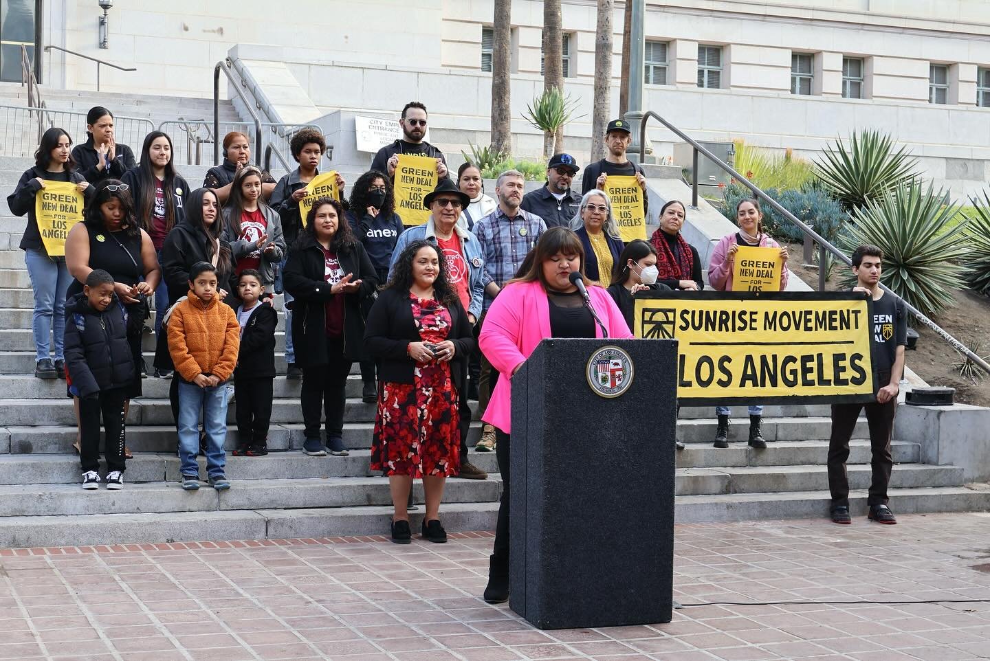 Proud to stand with Councilmember Eunisses Hernandez, the Lincoln Heights Neighborhood Coalition, and passionate advocates at today&rsquo;s Environmental Justice press conference.✊🏽🌎 

Thank you to @eunisses2022 for introducing a set of motions to 