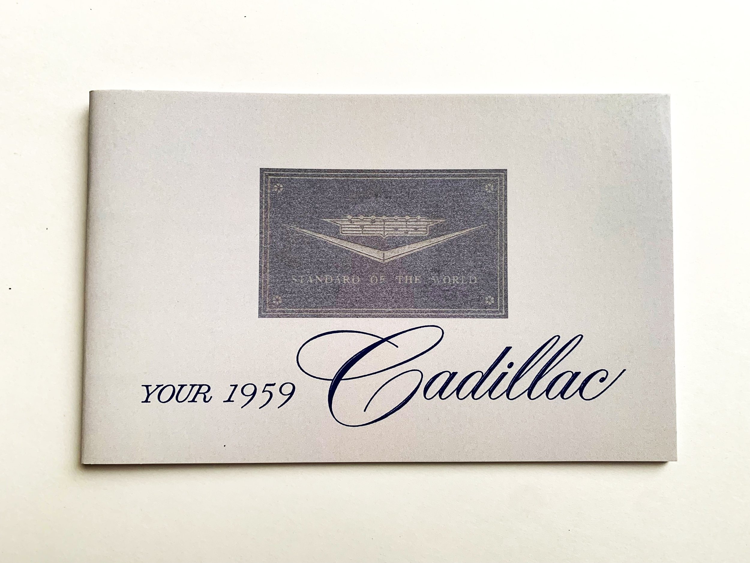 Cadillac owner's manual 1959