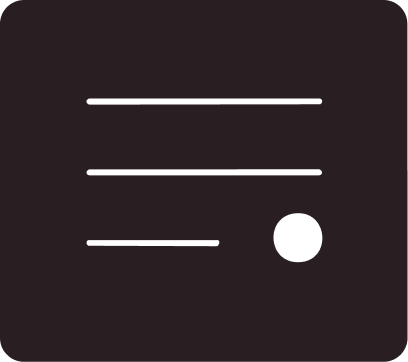 Un formulaire avec trois lignes de texte et une grande boucle noire.