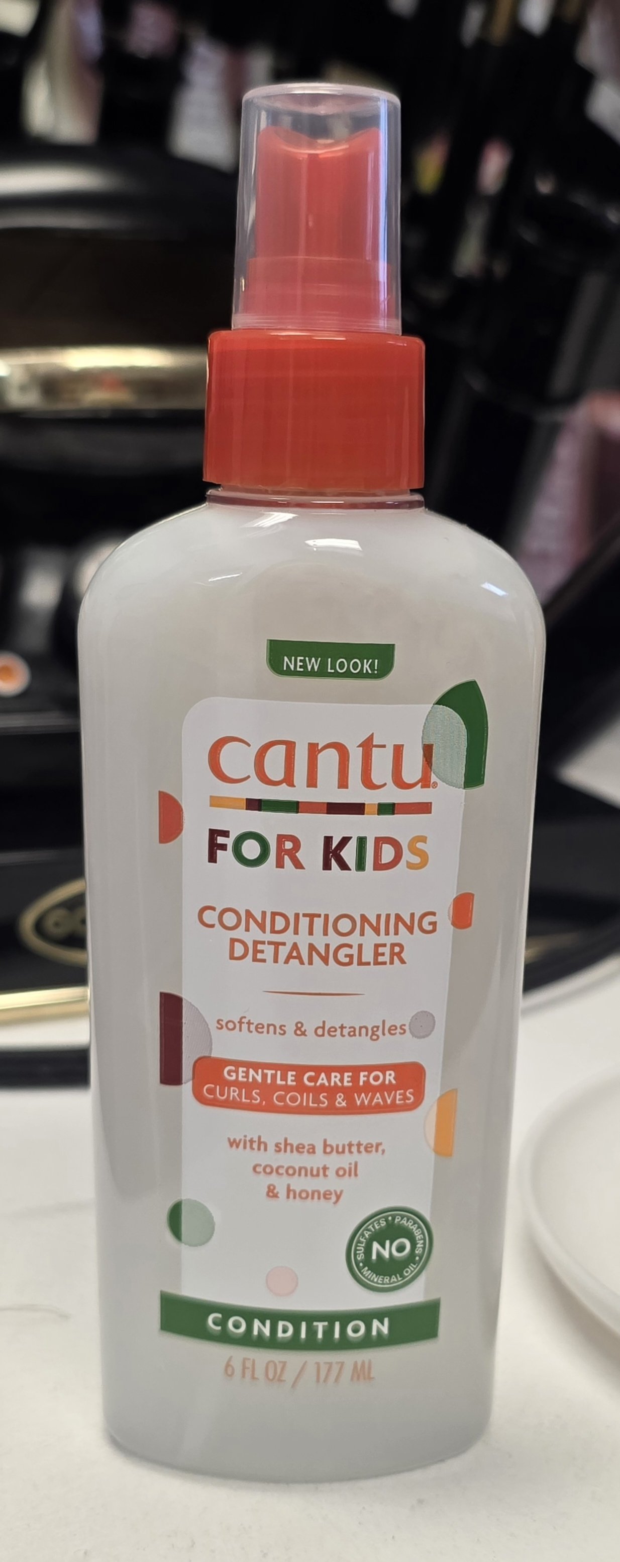 Cantu Care for Kids Paraben & Sulfate-Free Conditioning Detangler with Shea Butter