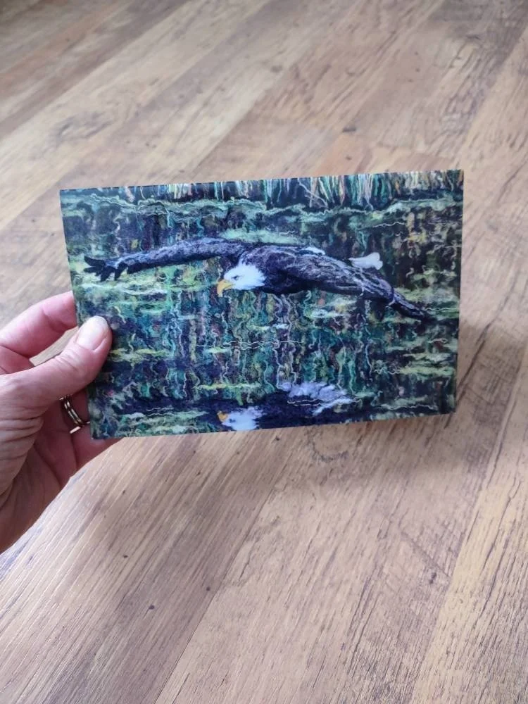 CARD "Bald Eagle on the Water"