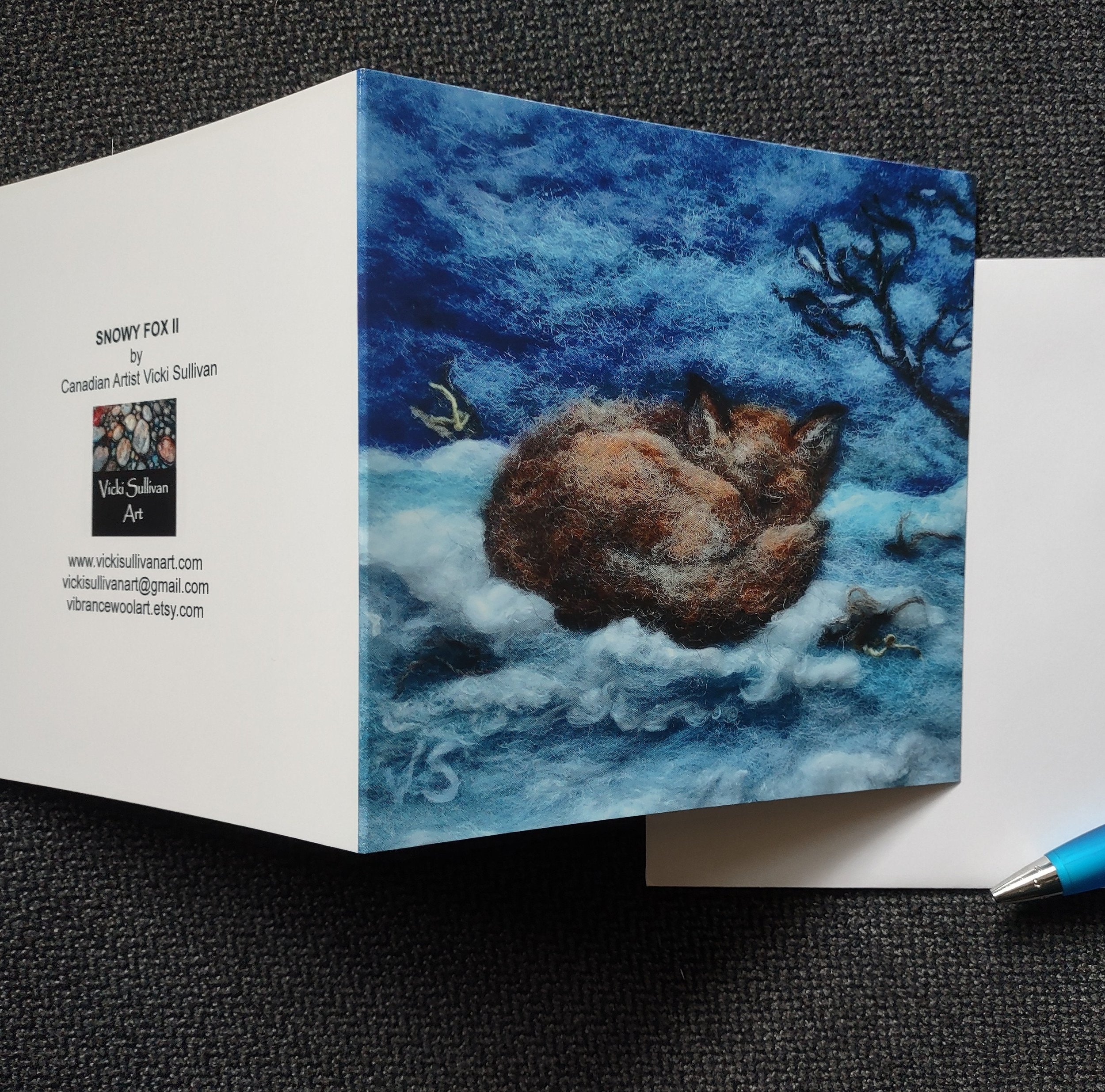 CARD "Snowy Fox II"