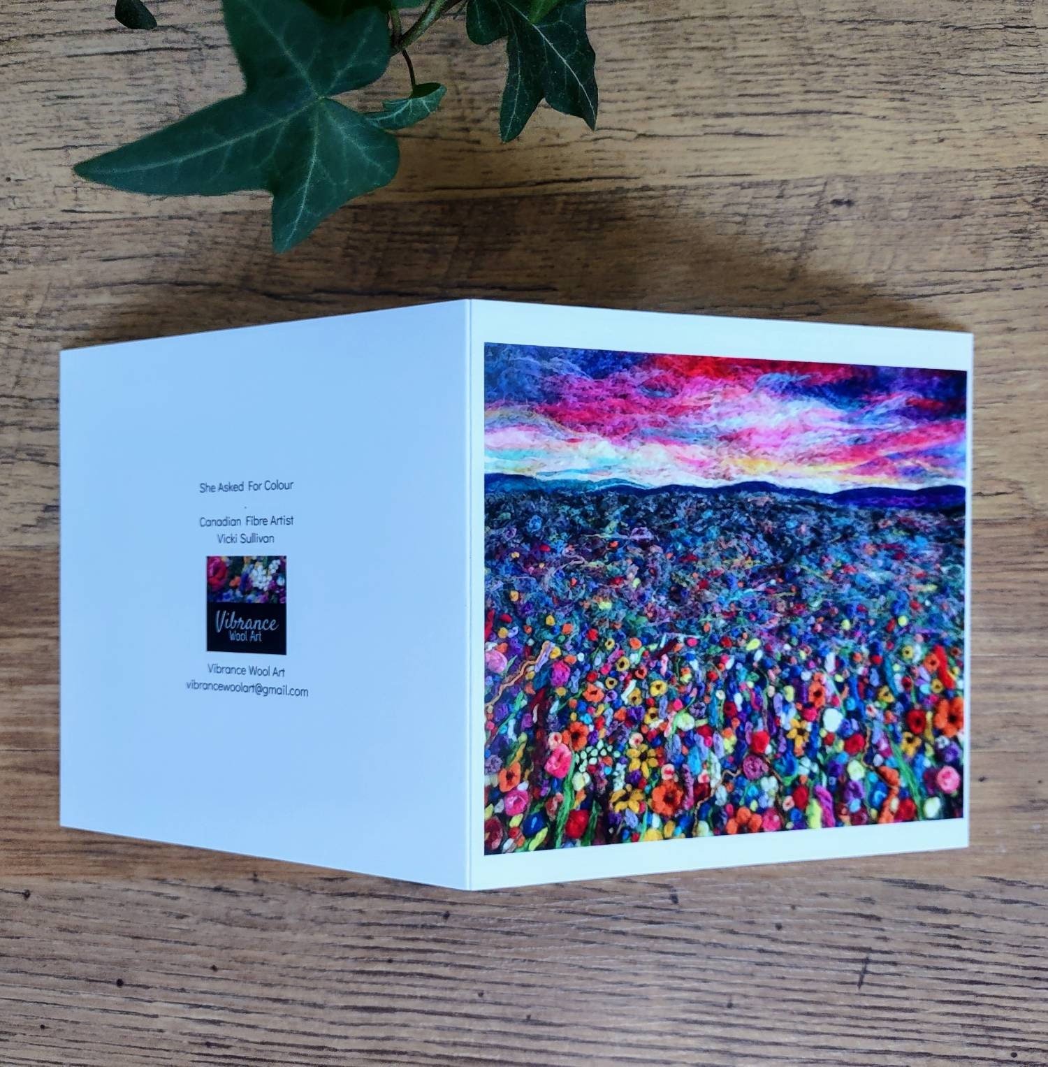 CARD “She Asked For Colour”