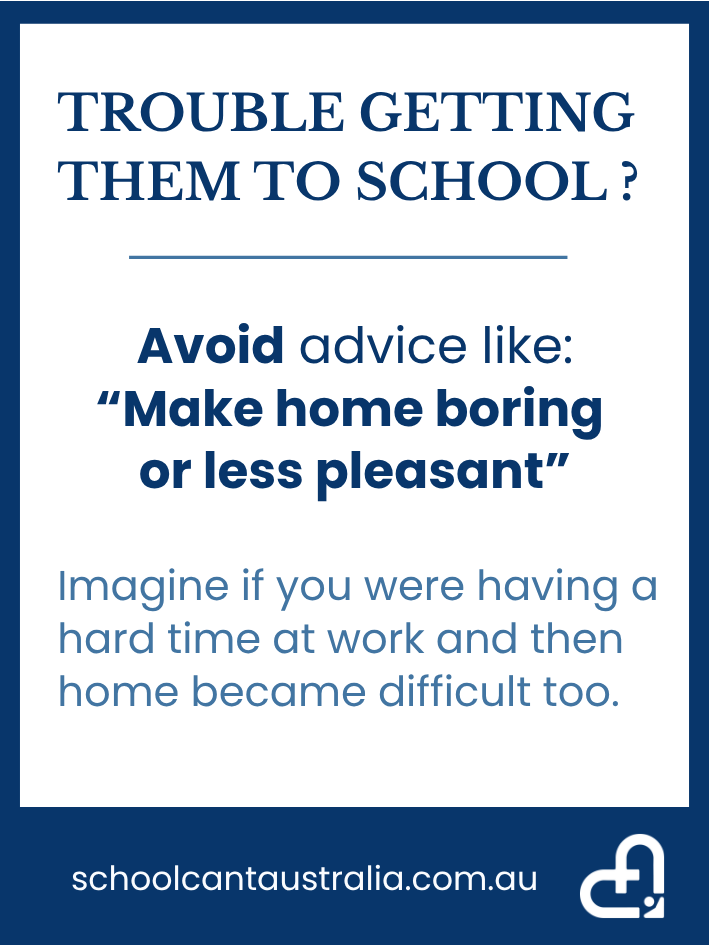 Avoid advice like make home boring