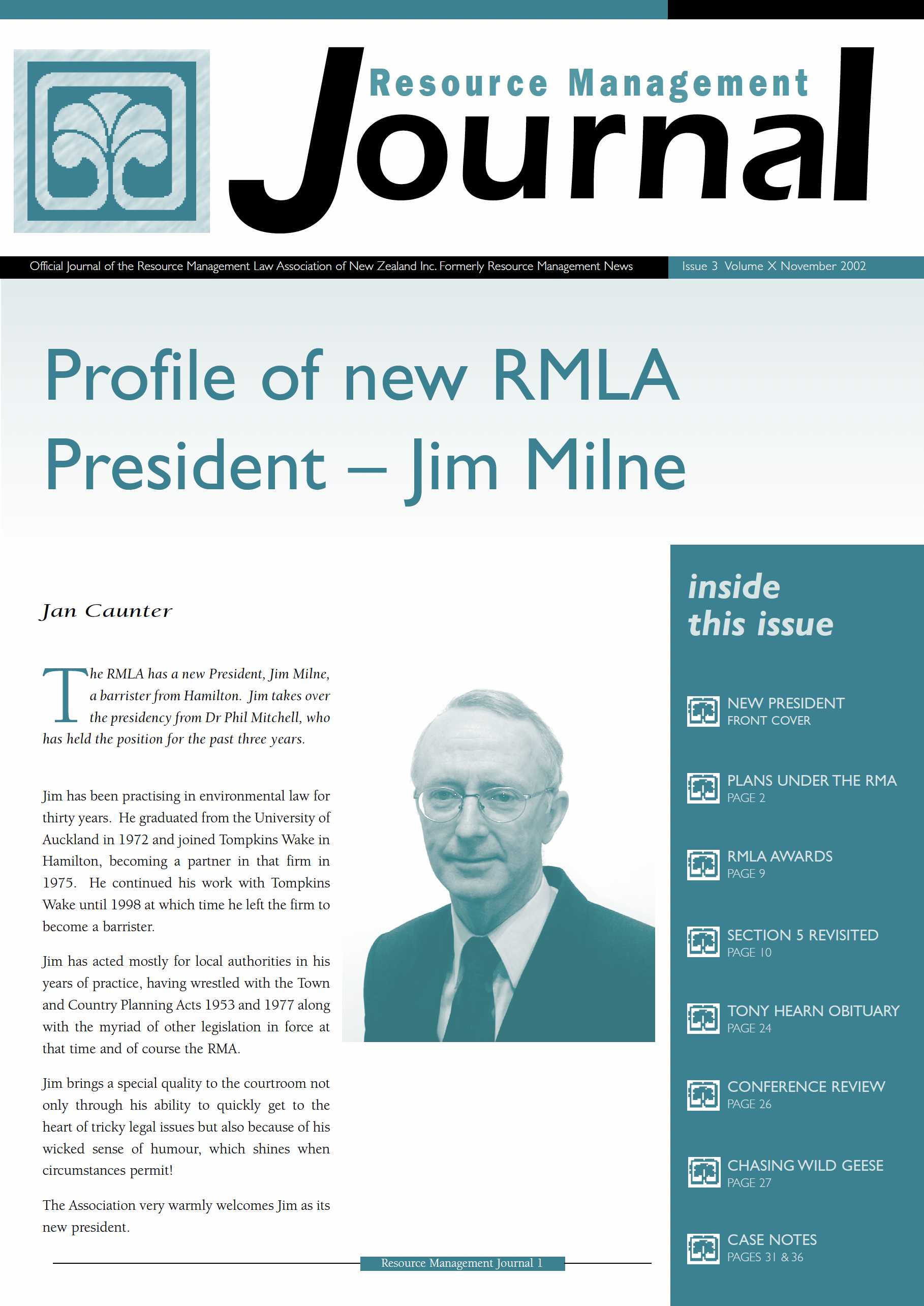 November 2002 RM Journal