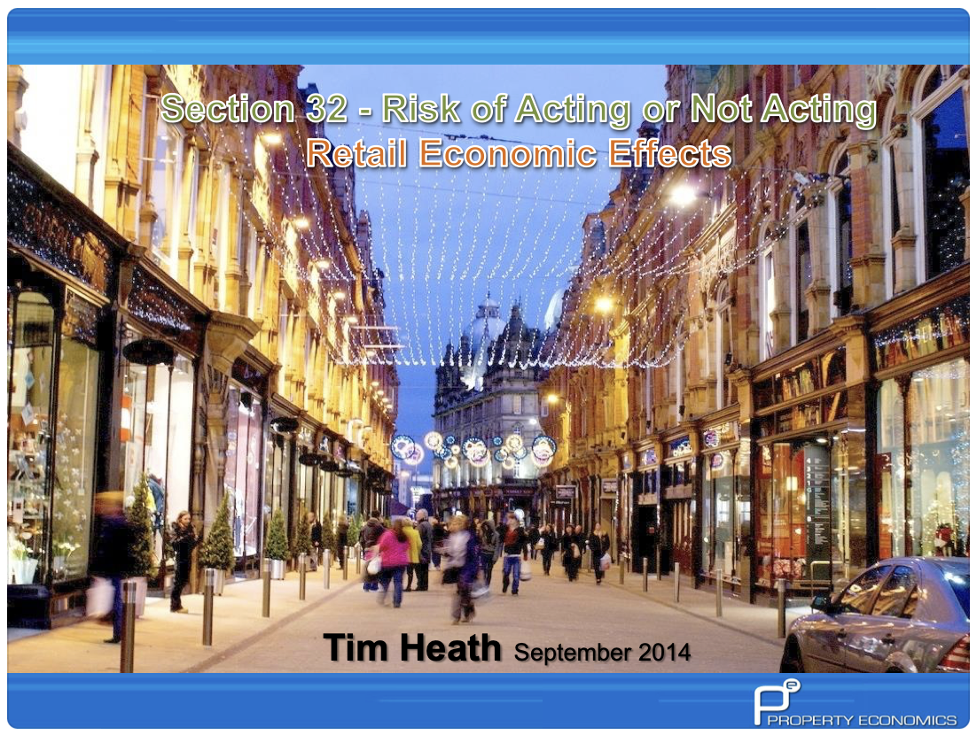 Workshop : Section 32 - Risk evaluation and the risk of acting or not acting