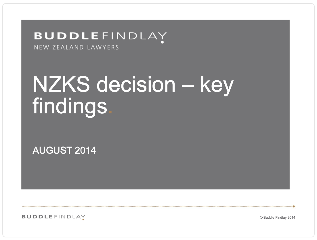 Panel discussion on the New Zealand King Salmon Decision