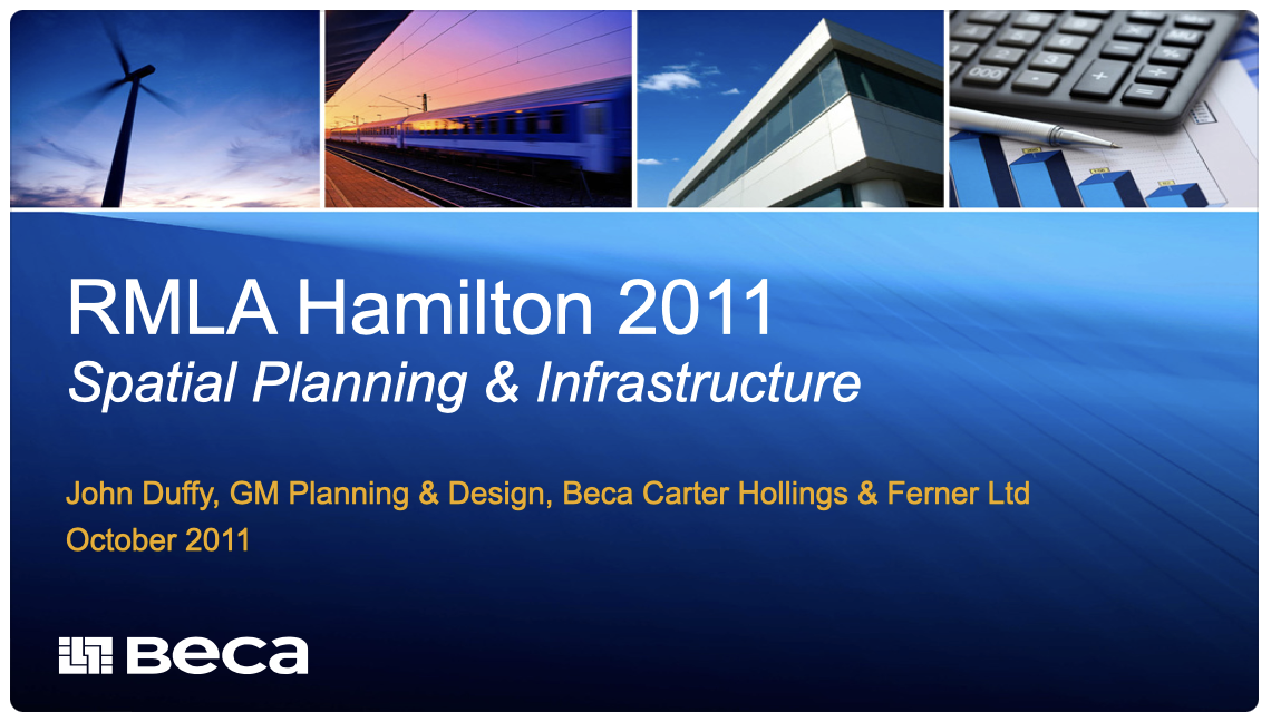 Spatial planning and infrastructure