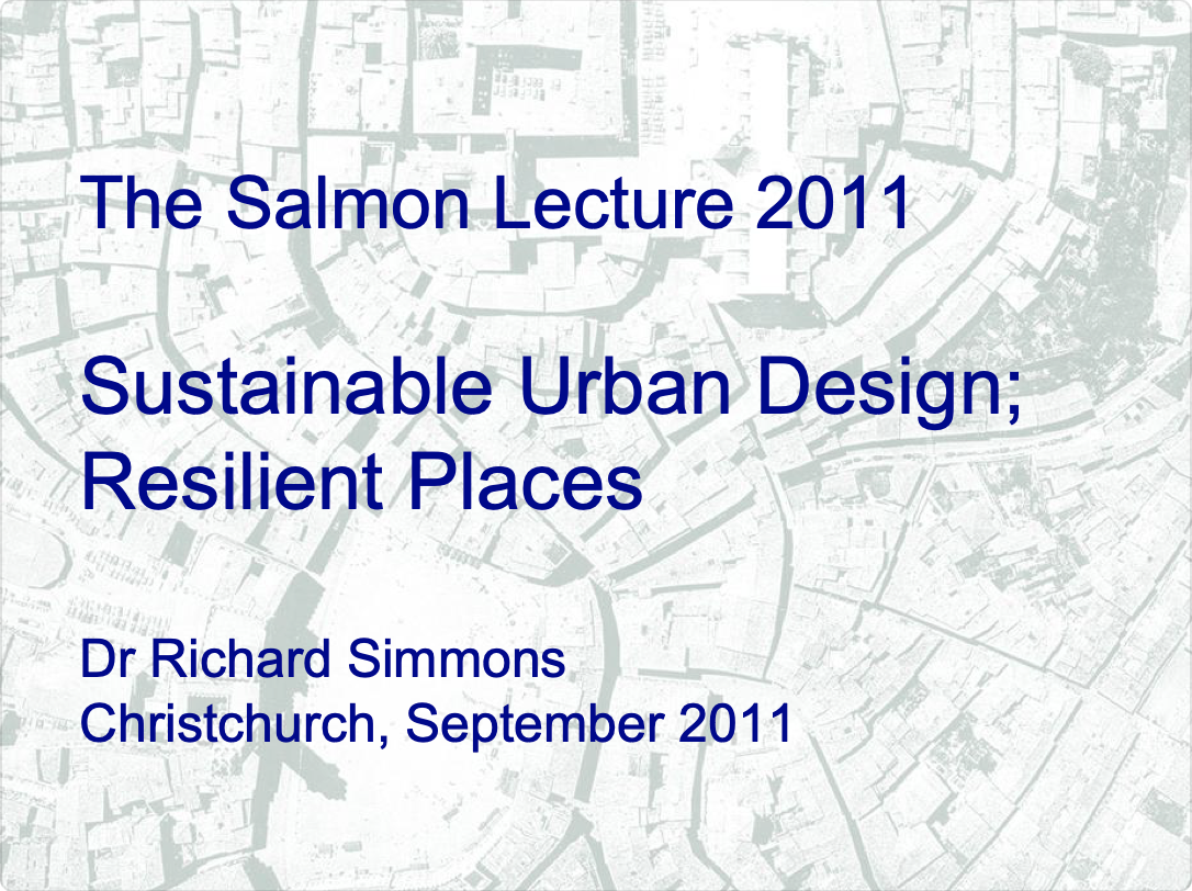 RMLA Salmon Lecture 2011 : Christchurch