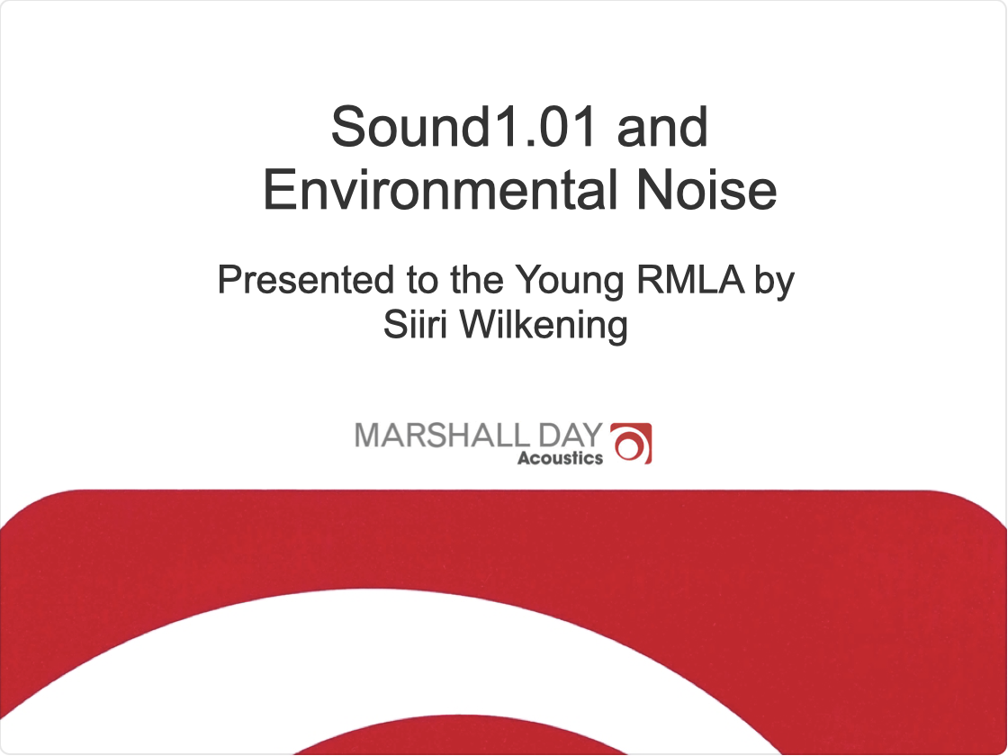 Young RMLA : Noise 101