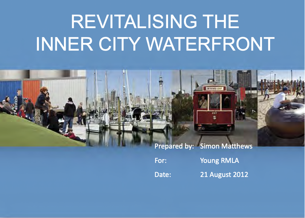 Revitalisation of the inner city waterfront