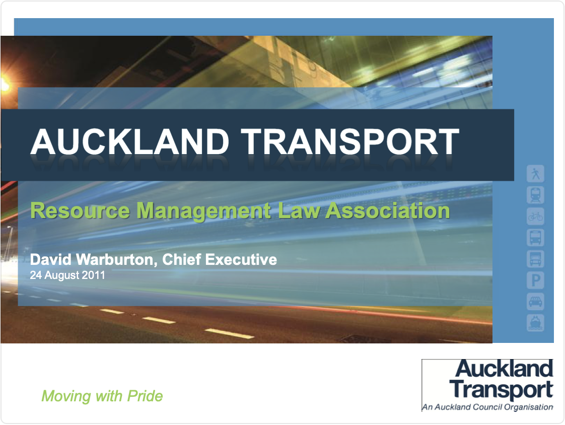 RMLA Auckland Branch : Auckland Transport