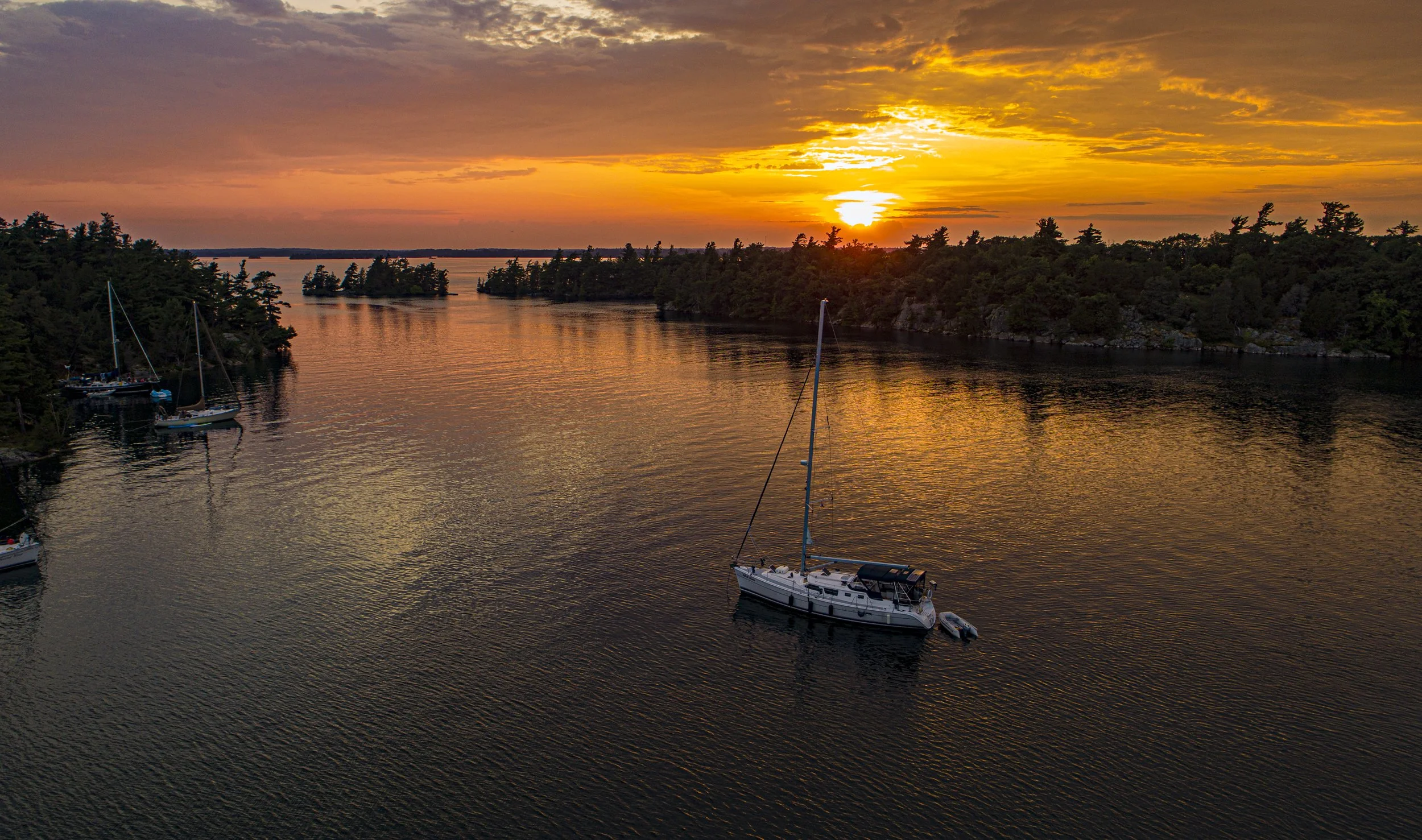 Anchored At Sunset