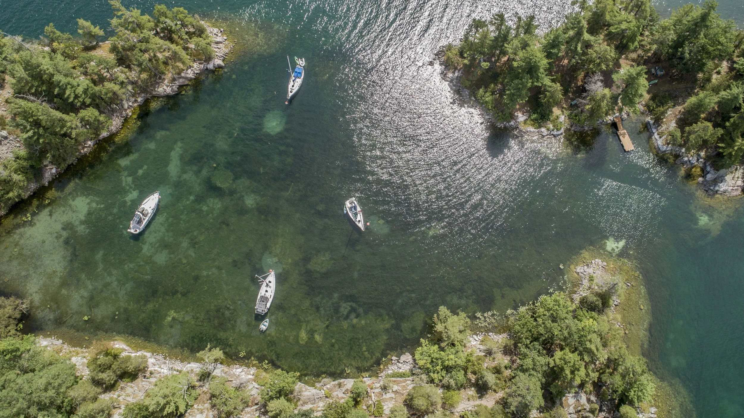 Boats On Buoys
