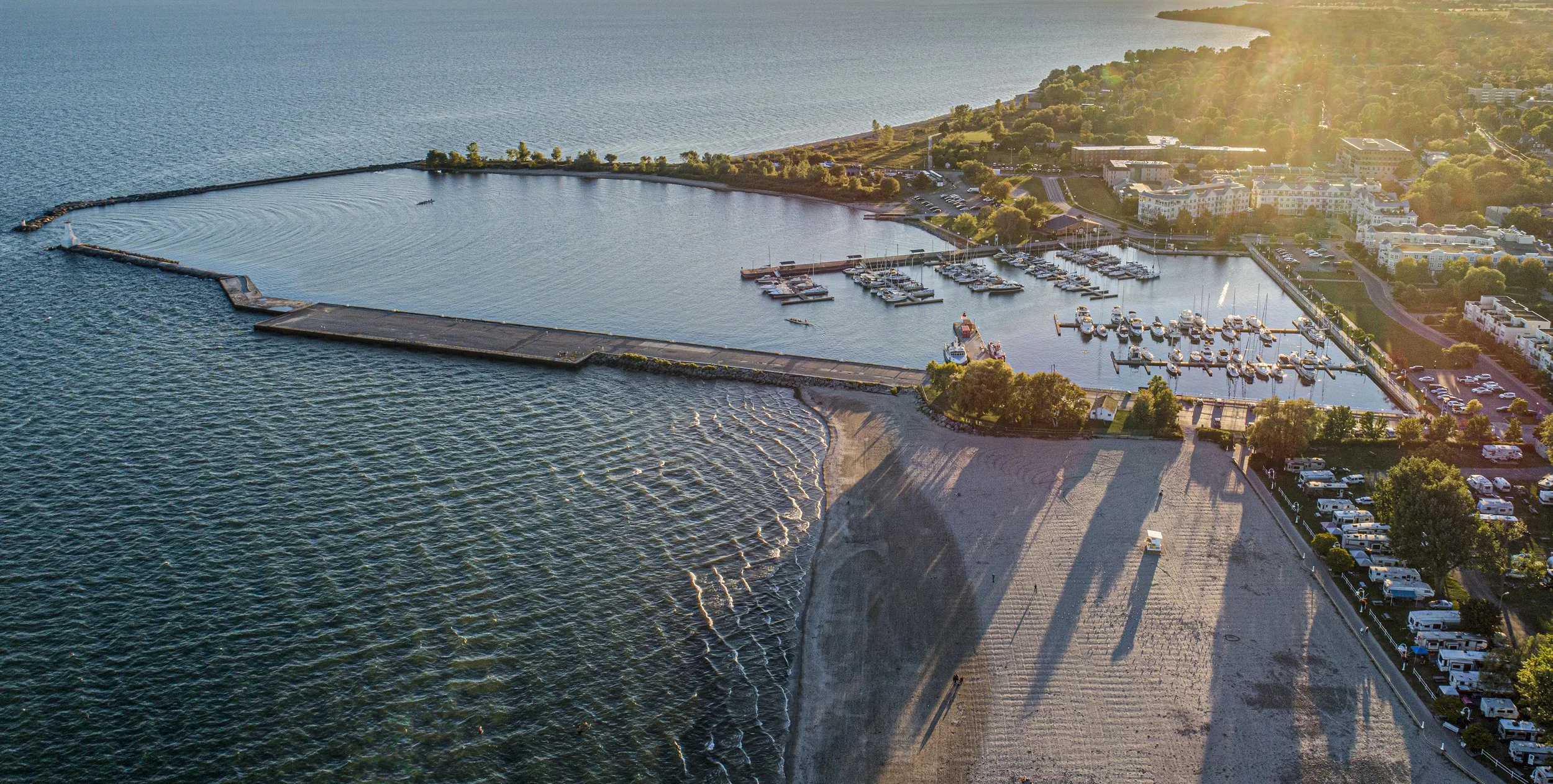 Cobourg Waterfront At Sundown