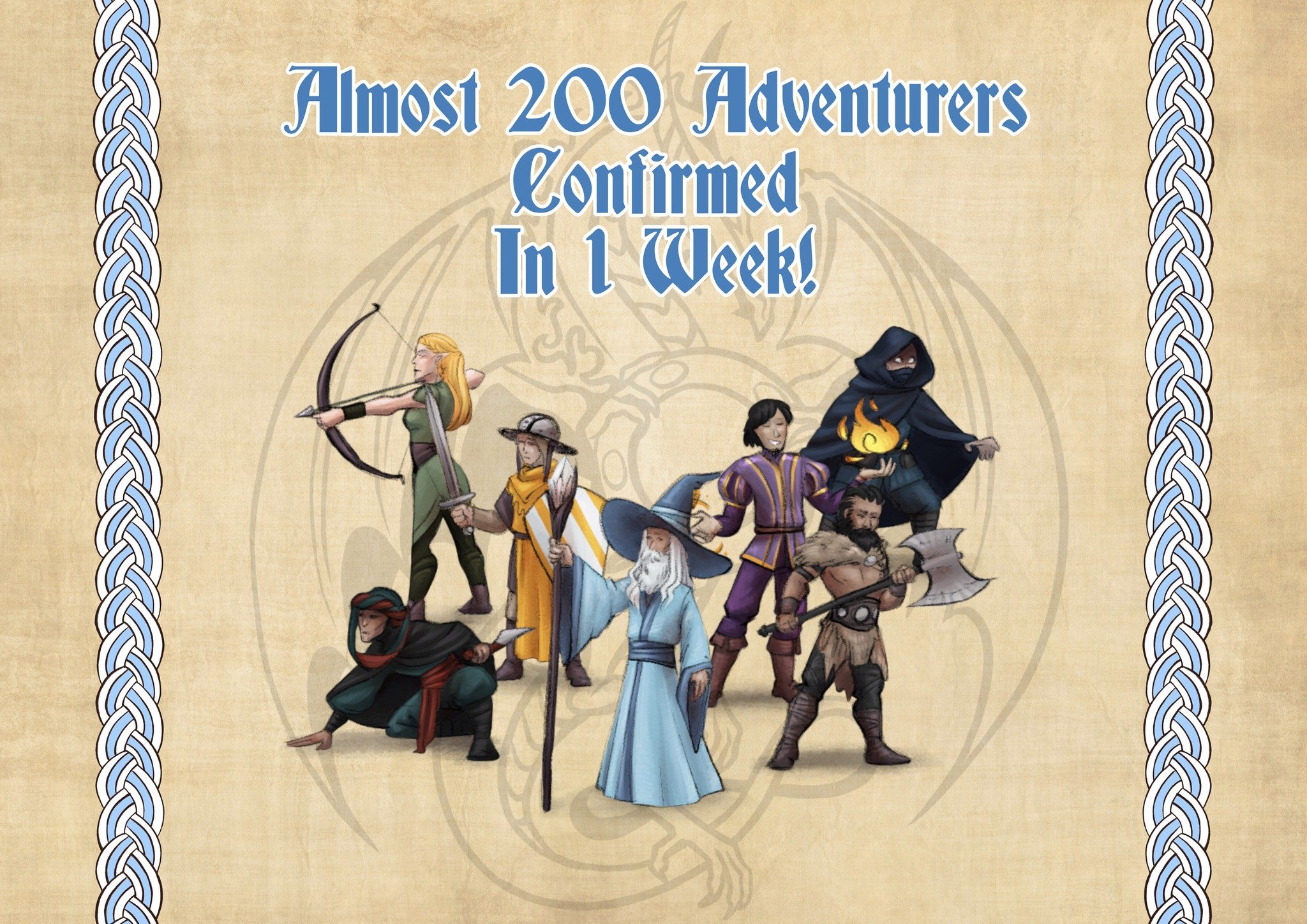 In the first 4 days of tickets being open, over 200 adventurers have already answered the Dragons&rsquo; call for 2026!

We&rsquo;re thrilled to see this level of support so early on!

We look forward to seeing you all in October!