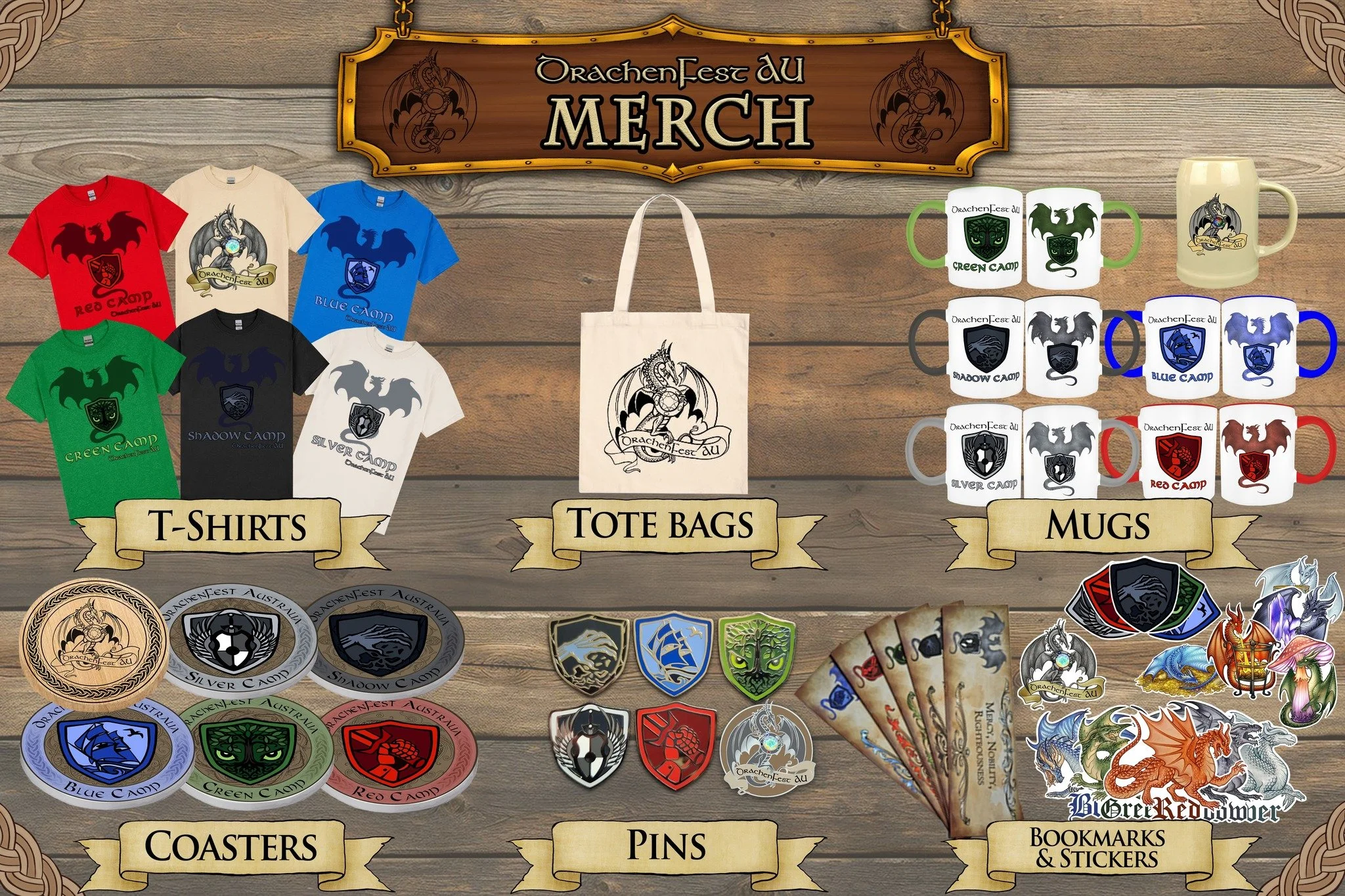 The final DrachenFest Australia merch reveal has arrived: the Tote bag.

Perfect for carrying your essentials, snacks, dice, or countless other things.

A simple, practical way to bring a little bit of DrachenFest Australia with you wherever you go.
