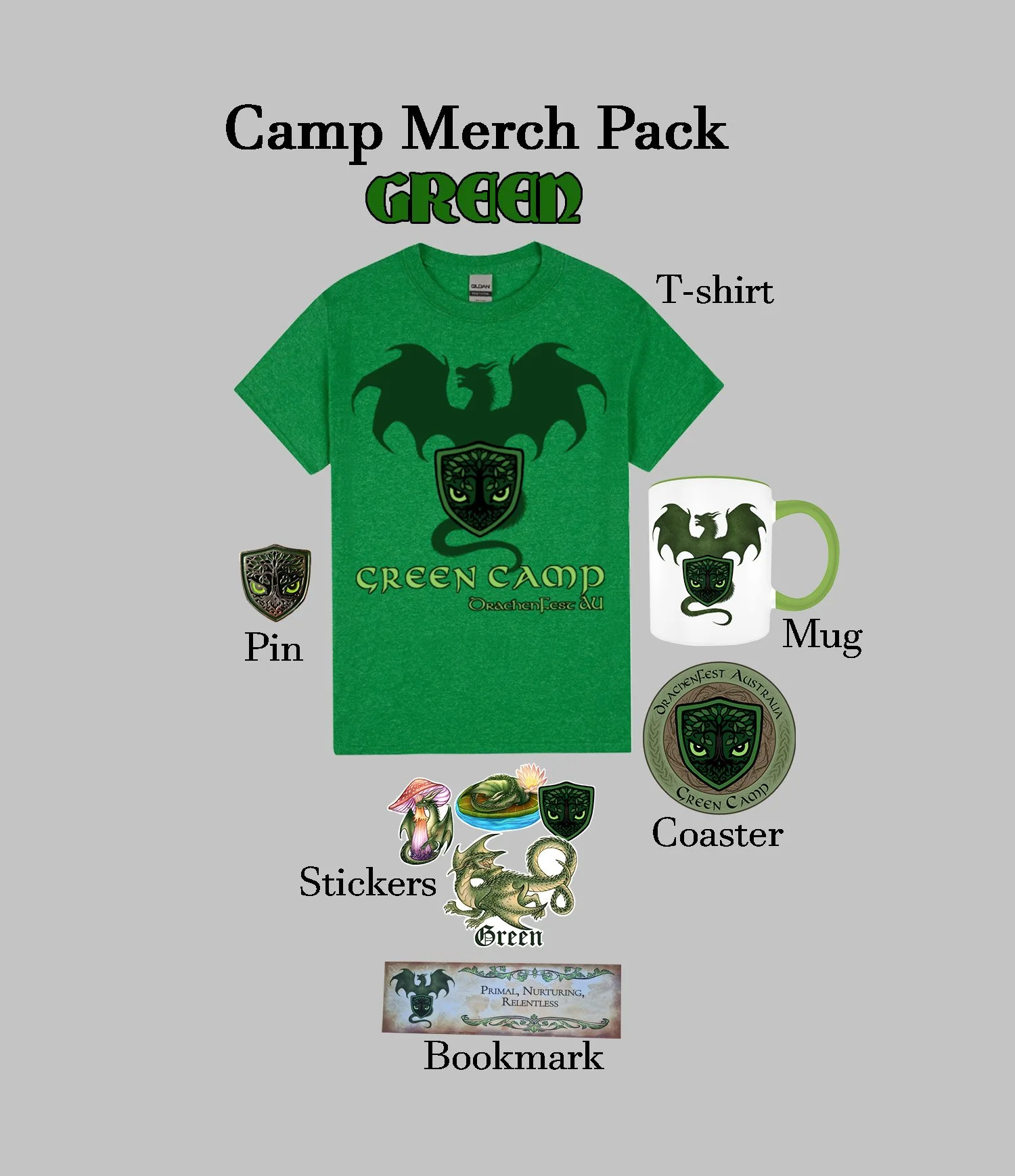 Camp Merch Pack, Green