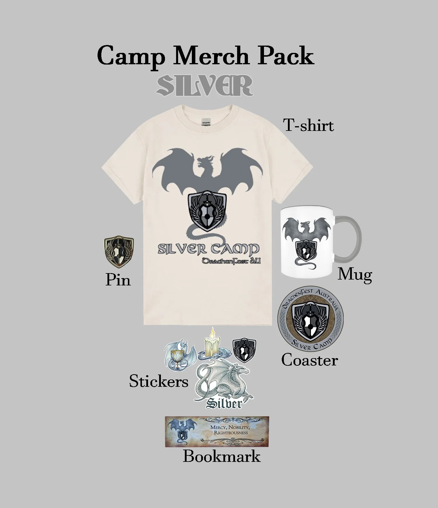 Camp Merch Pack, Silver