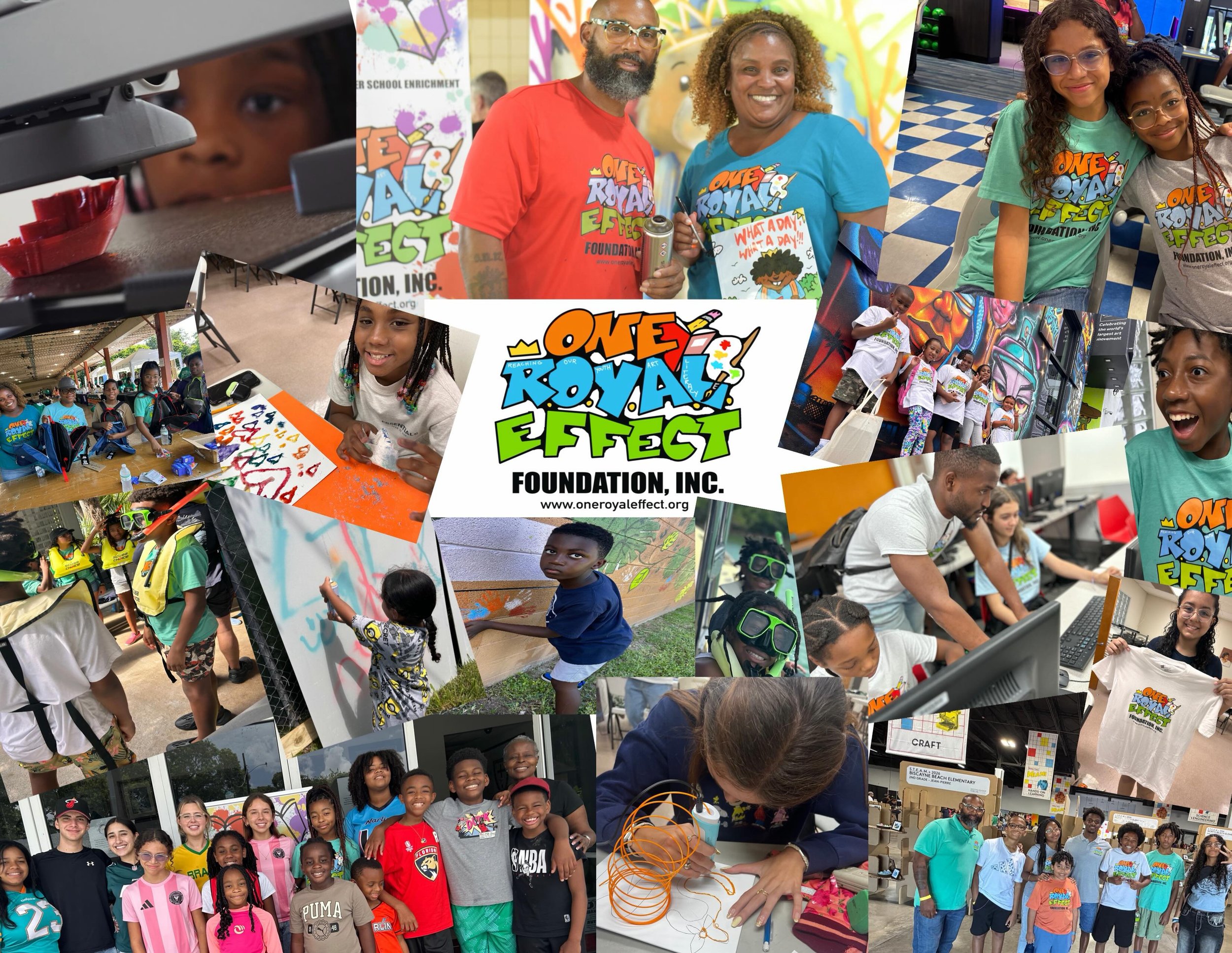 We are ONE ROYAL EFFECT FOUNDATION 
#art #literacy #stem #summercamp #BLESSED
