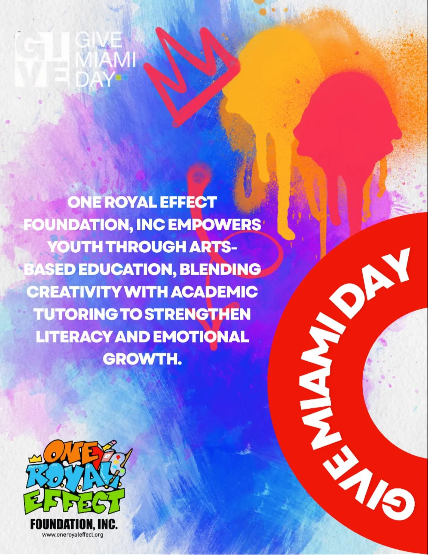 Join us in supporting One Royal Affect Foundation, where we inspire creativity, foster, artistic expression, and providing lifelong learning opportunities to accessible arts education. Every contribution helps us empower you and build a stronger, and
