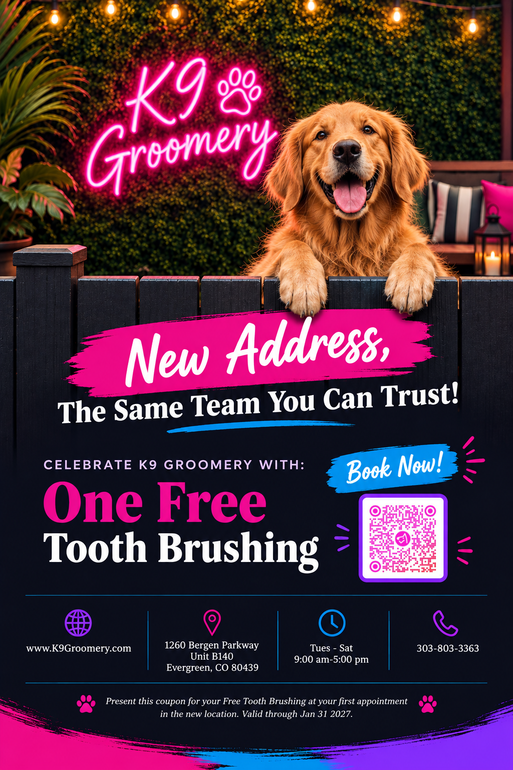 K9 Groomery: Digital Coupon