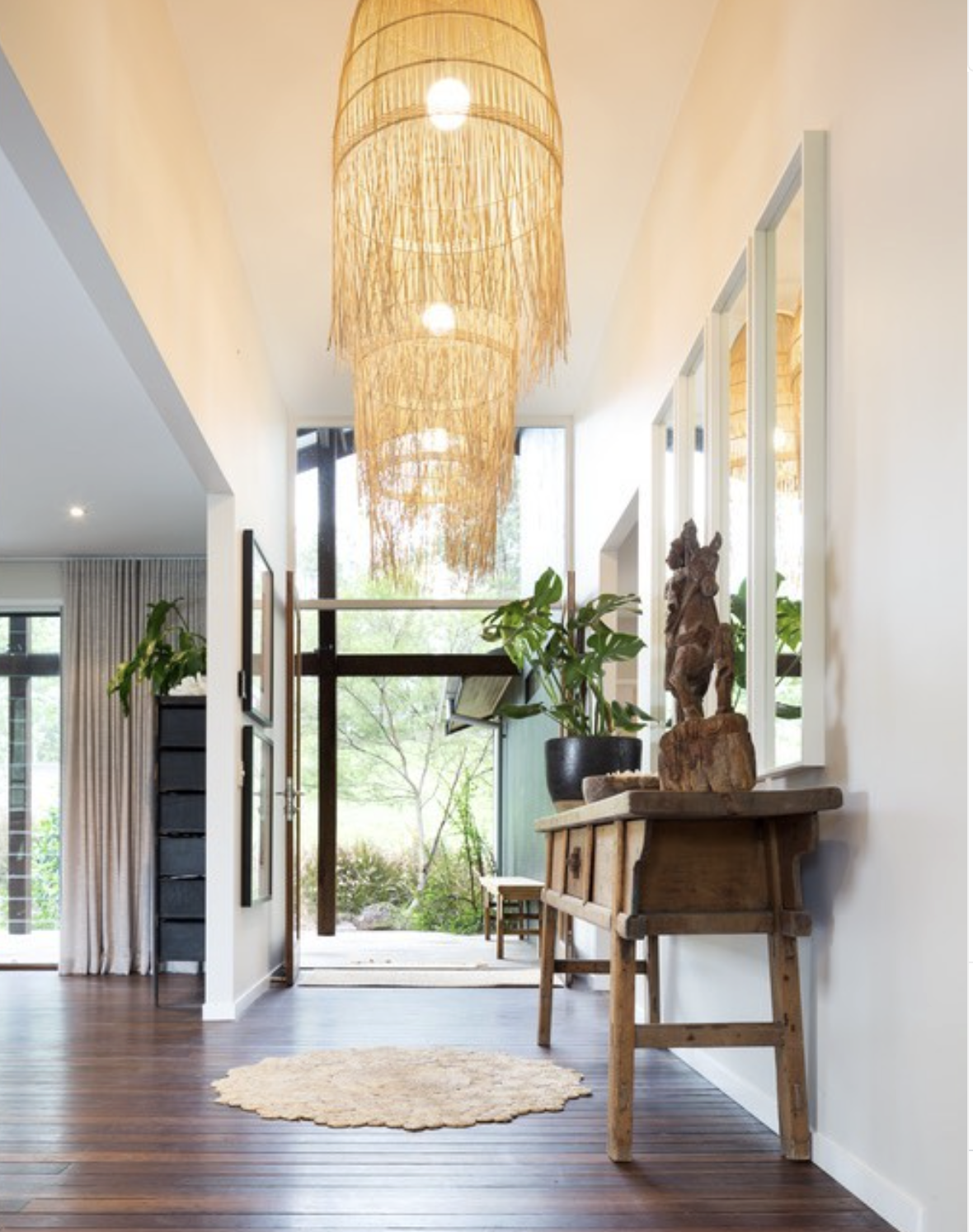 elegant entry of Temple Retreat welcomes you.
