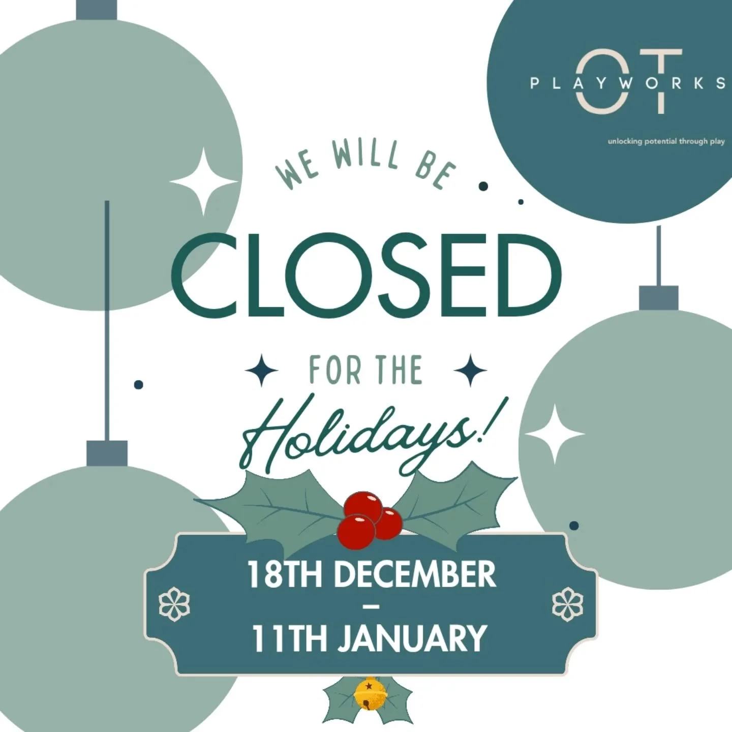 Just a reminder that we will be closed for the holidays from after the 18th of December 2025 reopening in the New Year for client appointments on the 11th of January. We wish you all a peaceful and restful holiday break. #happyholıdays #happynewyear
