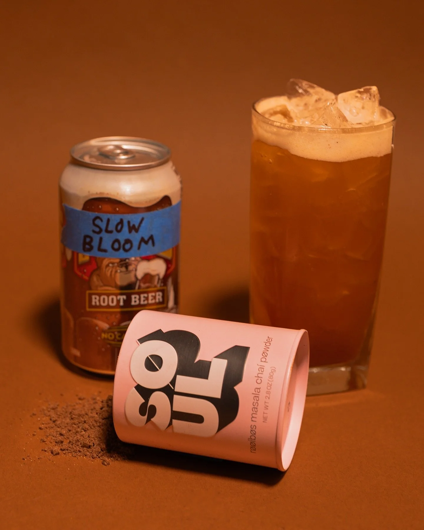 LIMITED DRINK (4)-CHAI ROOT BEER
&bull;
Our 11 ingredient classic root beer with the addition of Soul rooibos chai

AVAILABLE FRI. SEP. 5