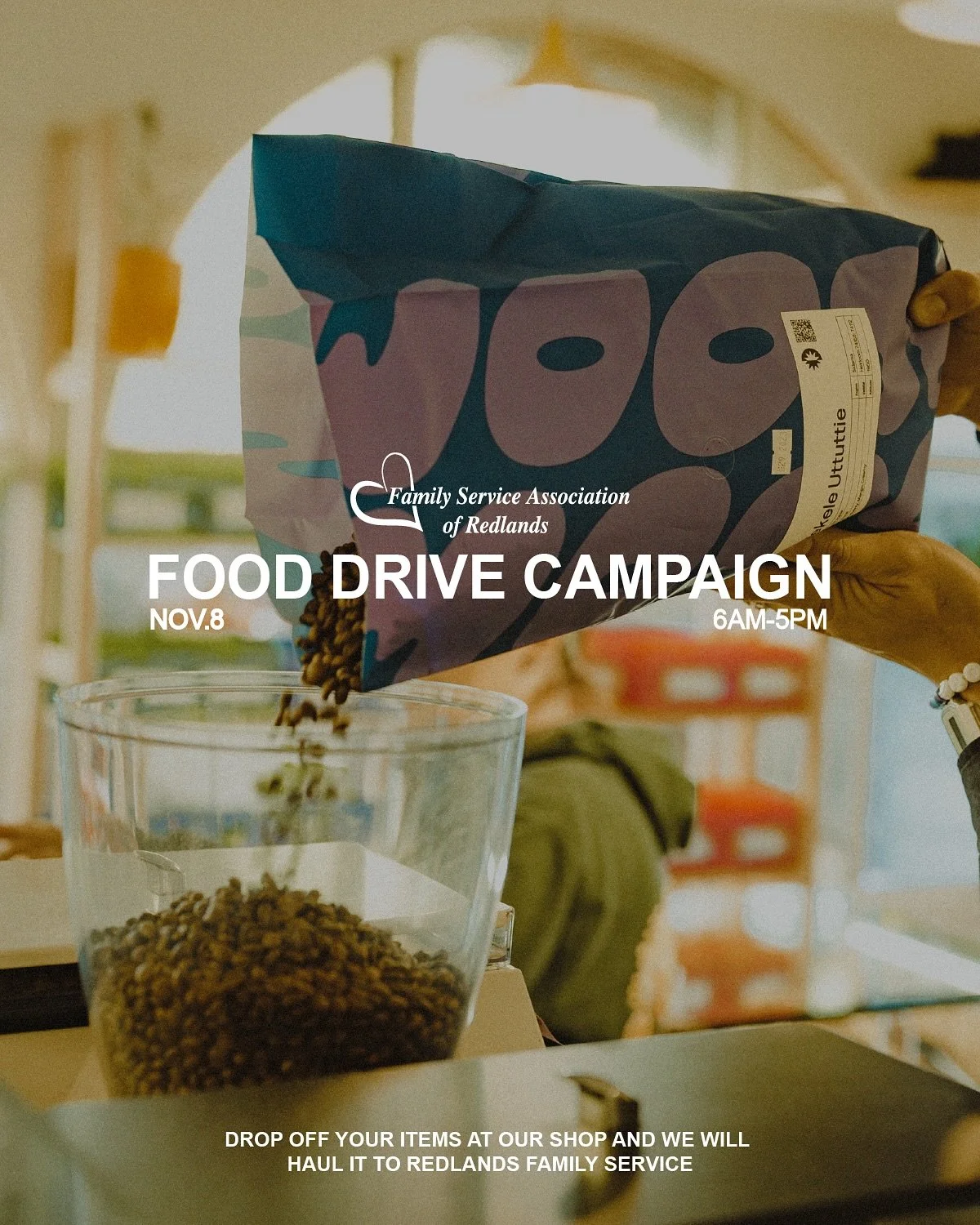 WE ARE HOSTING A FOOD DRIVE SAT NOV.8 
6am-5pm
-
As of Wednesday, we are facing the longest government shutdown in American history. While some of the effects of this can feel abstract, the abrupt shuttering of the SNAP program is anything but. 

In 