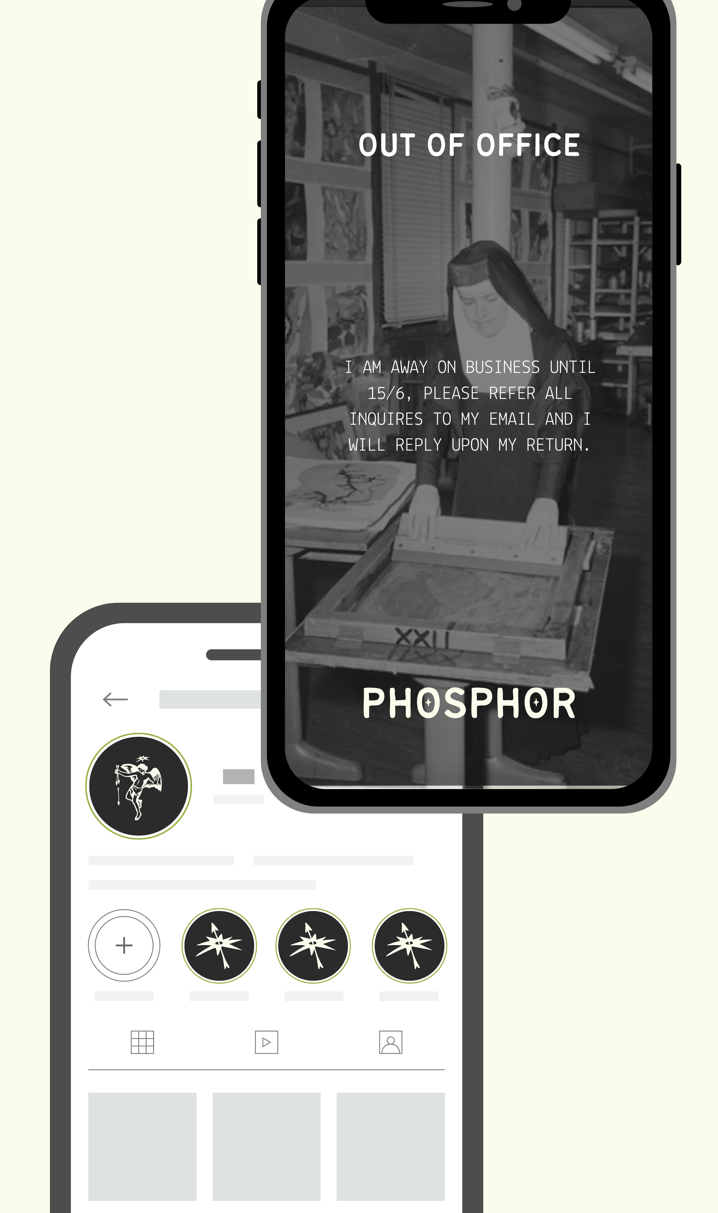 Apparel label - Phosphor