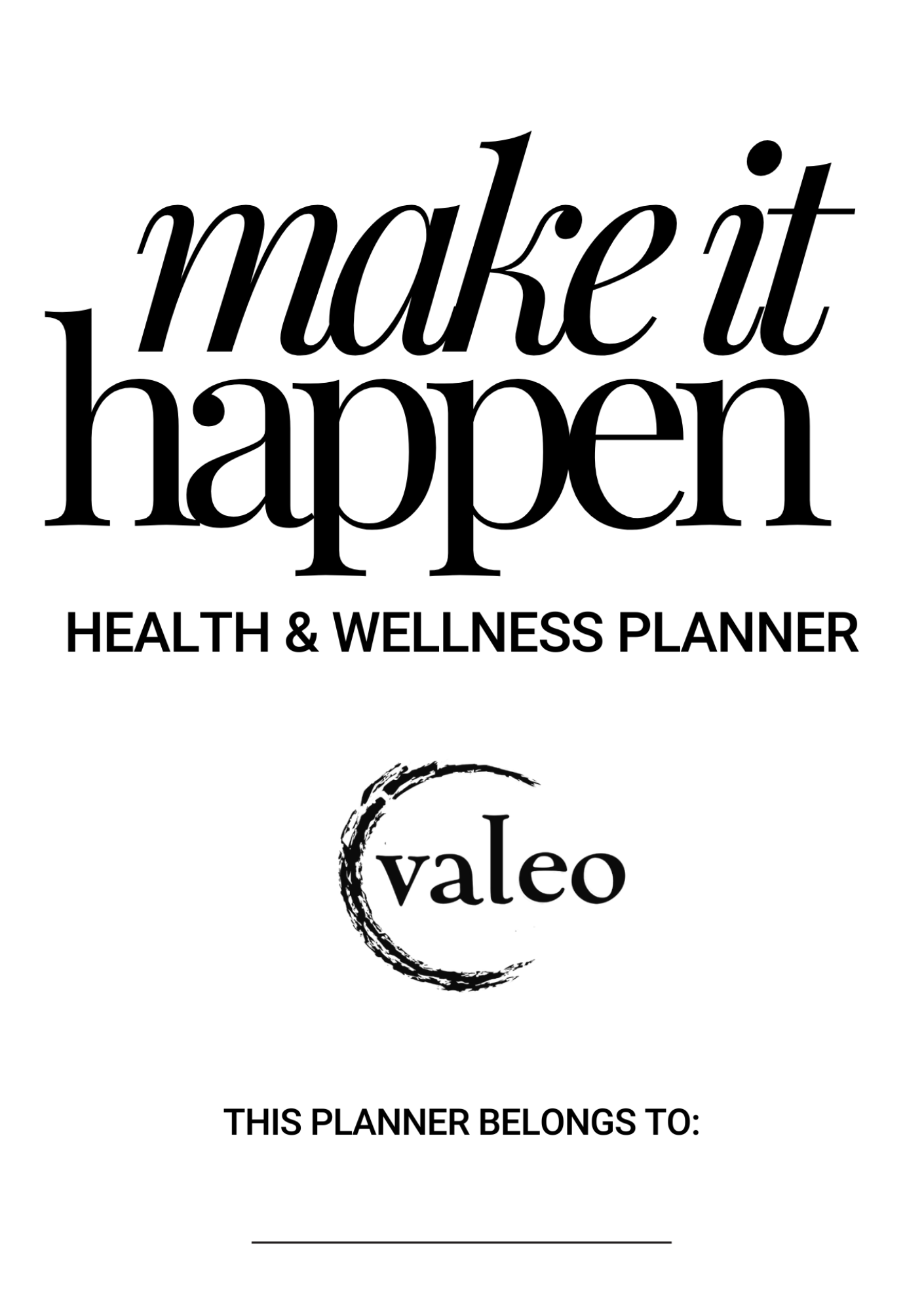 Health & Wellness Planner