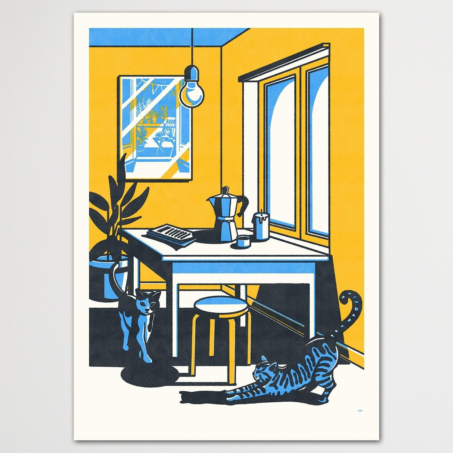 neuer print #moudi in unserem shop.opak.cc

siebdruck plakat mit 3 farben gedruckt

#print #shopak #catstagram #cats_of_world #catart #printshop #moudi #kater #stillerhas #illustratorenschweiz #animalprint #siebdruck #work #siebdruckatelier #graphicd