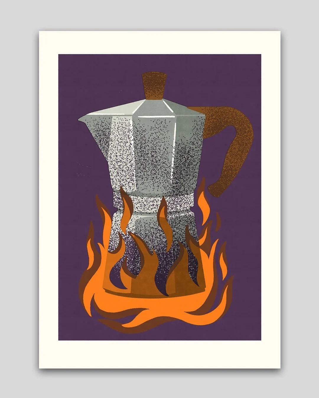 neuer print #kafi in unserem shop.opak.cc

limitierter siebdruck mit 4 farben gedruckt

#print #shopak #coffee #cafe #kaffee #bialetti #mokka #fire #lagerfeuerromantik #campfire #allcoffeesarebeautiful #printshop #illustratorenschweiz #printmaking #s