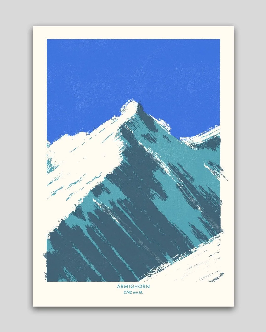 unser neuster print zeigt das &auml;rmighorn im berner oberland zwischen kandertal und kiental. gedruckt in 3 farben in limitierter auflage von 40 st&uuml;ck.

#berg #print #berneroberland #screenprint