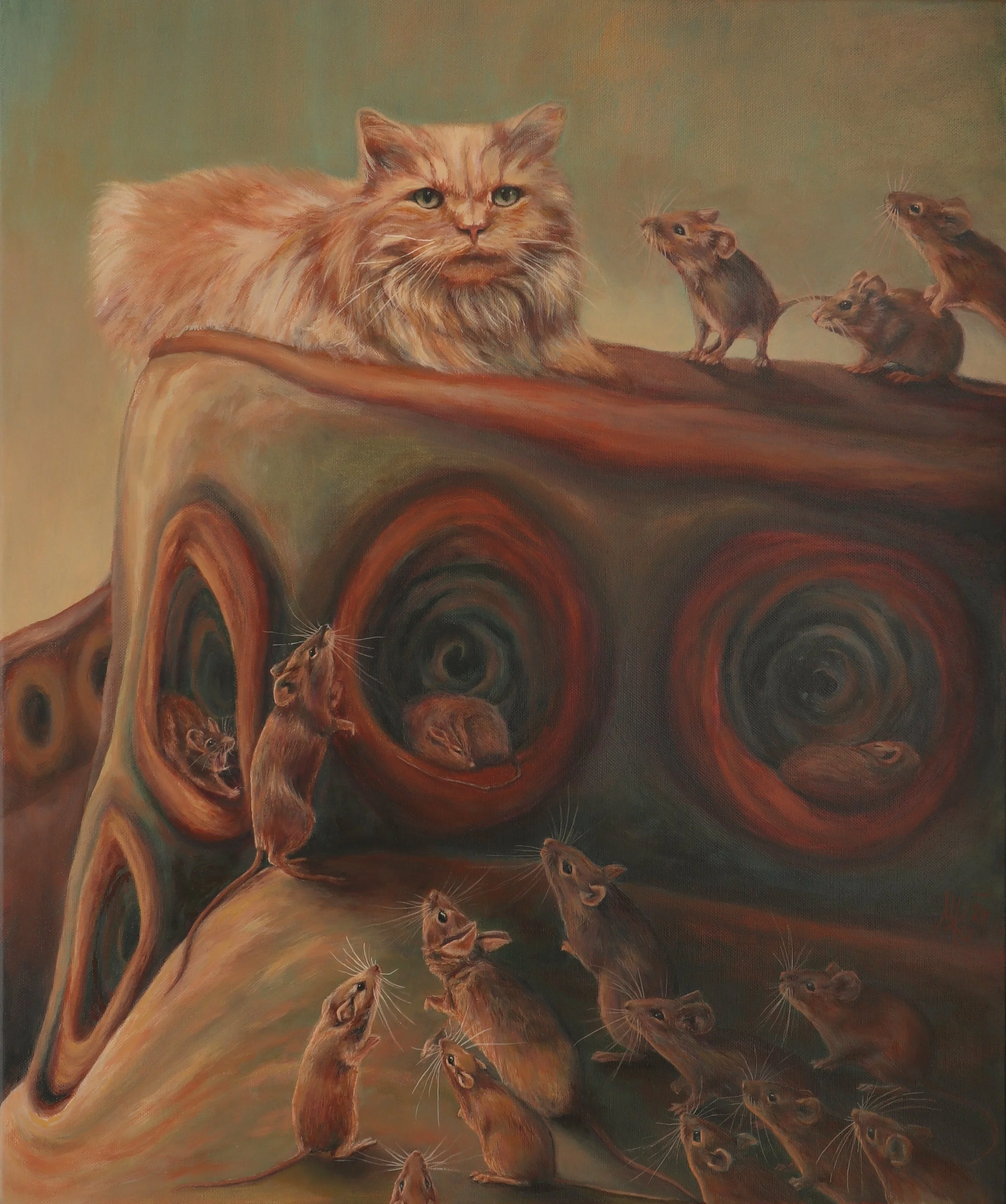 Tohle musí být sen.., 50x70cm, akryl na plátně, 2024